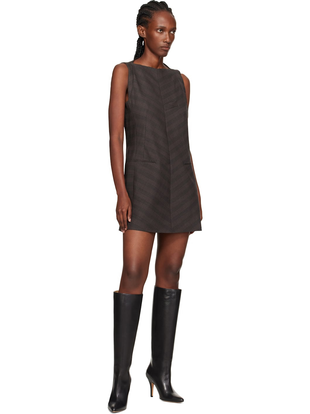 Black Architype Knee High Tall Boots - 5