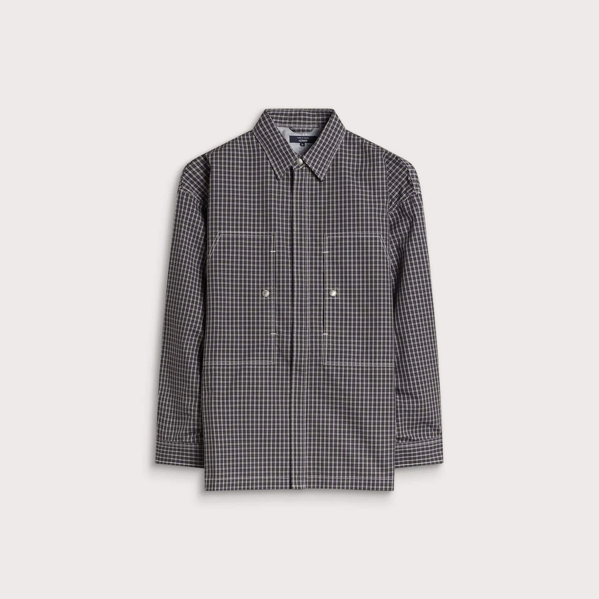 Comme des Garçons Homme Check Coated Shirt - 1