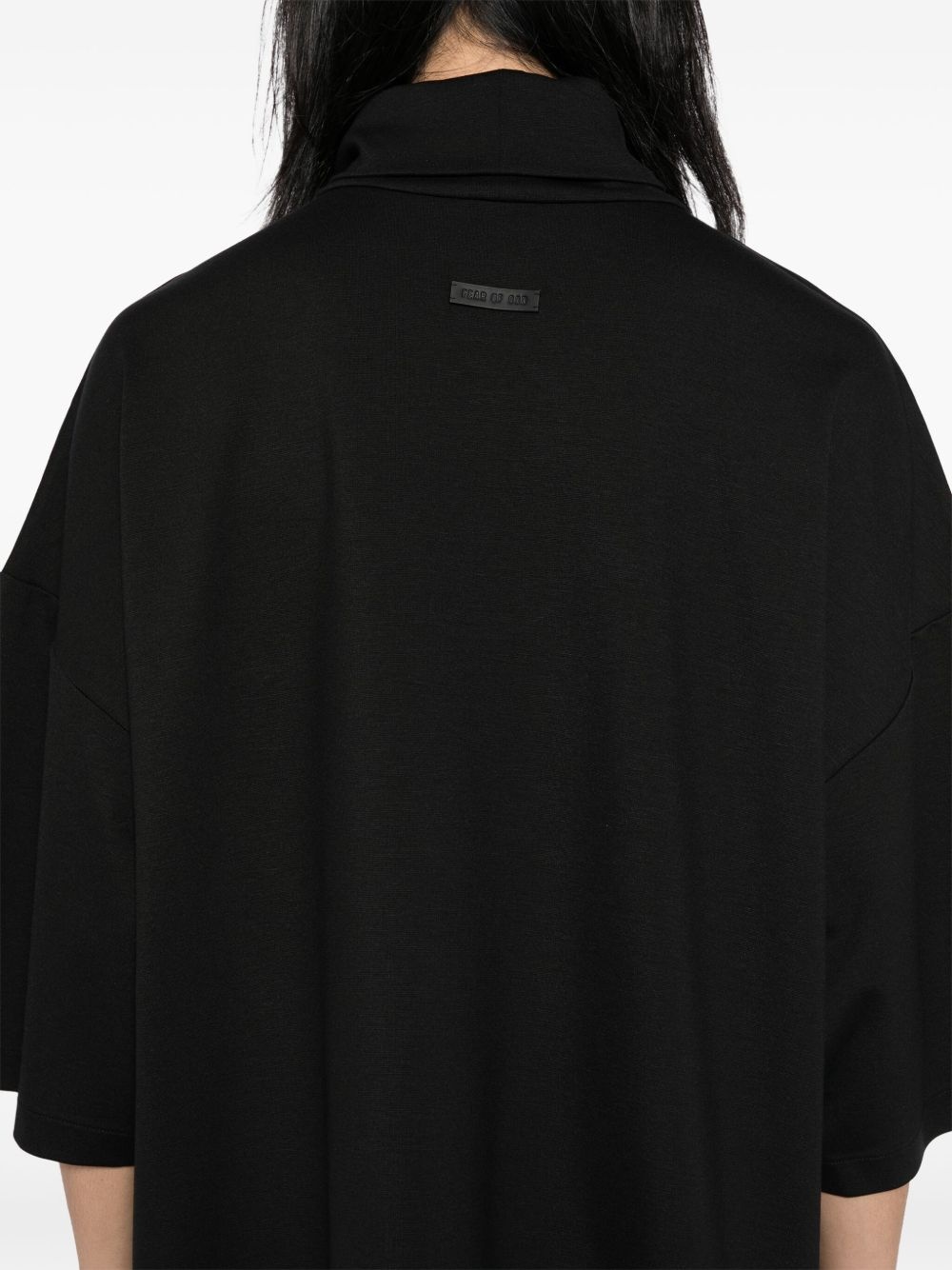 high-neck short-sleeved T-shirt - 4