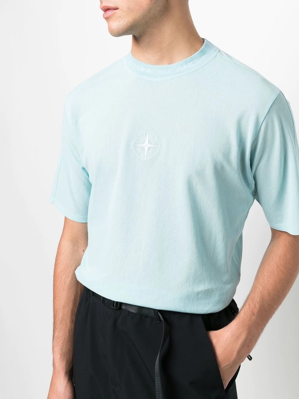 Compass-embroidered T-shirt - 5