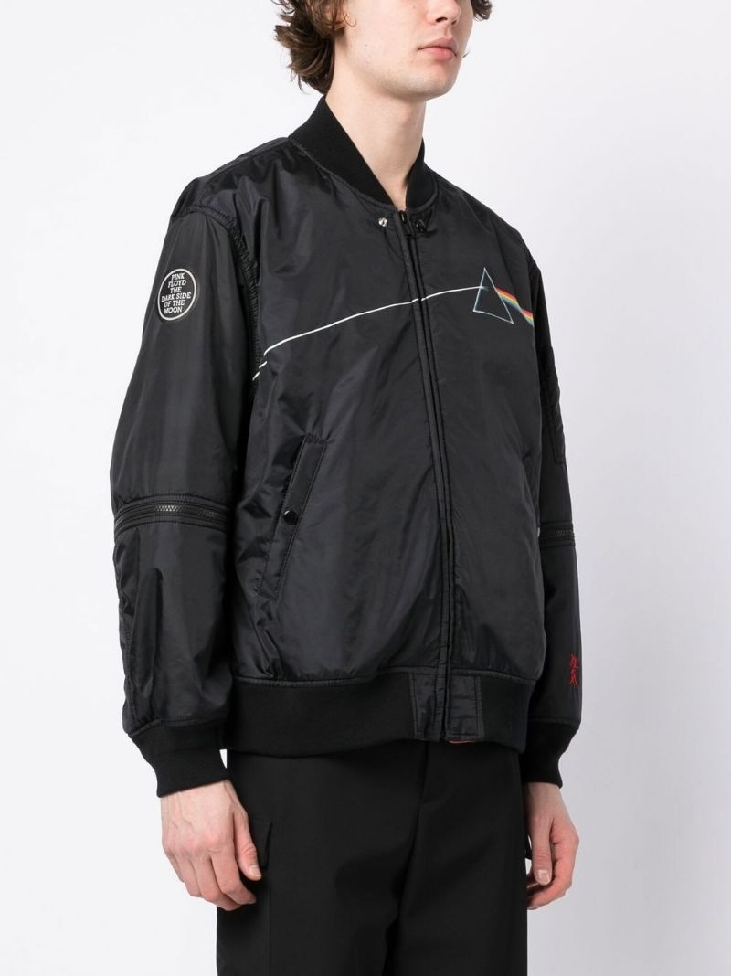 The Dark Side of the Moon-print bomber jacket 3