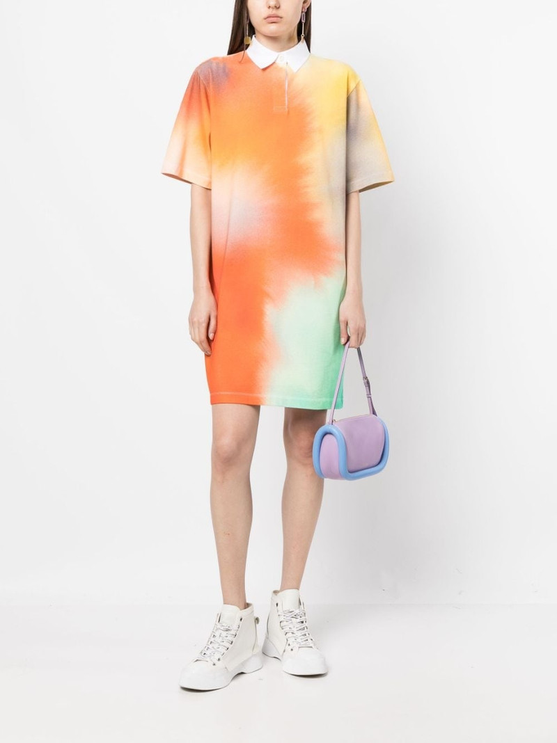 Maison Kitsuné abstract-print polo dress outlook