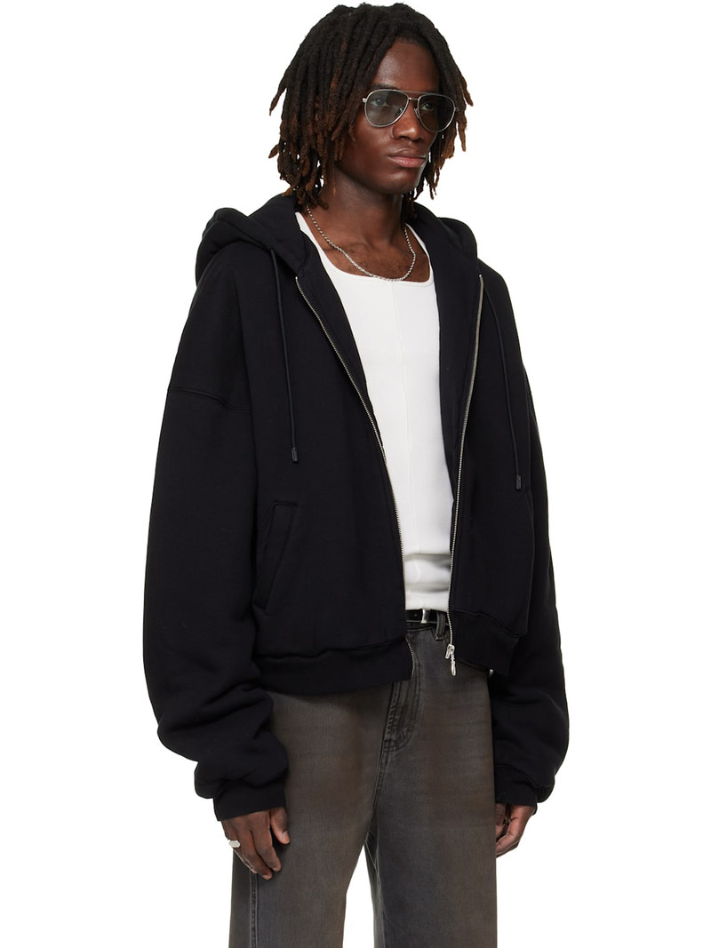 SSENSE Exclusive Black Wadded Hoodie 2