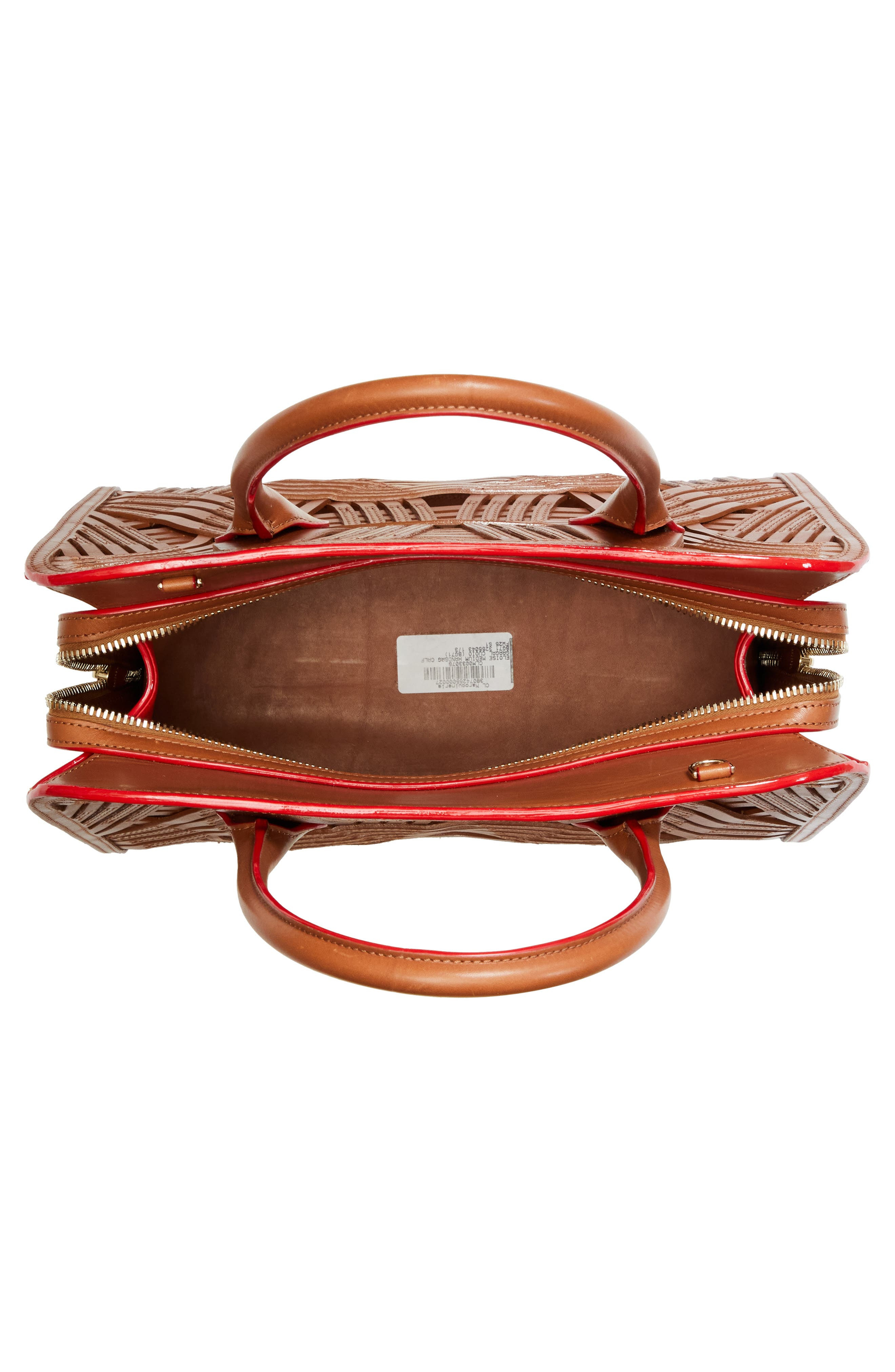 Christian Louboutin Medium Eloise Gaagal Leather Top Handle Bag in Cuoio at Nordstrom - 4