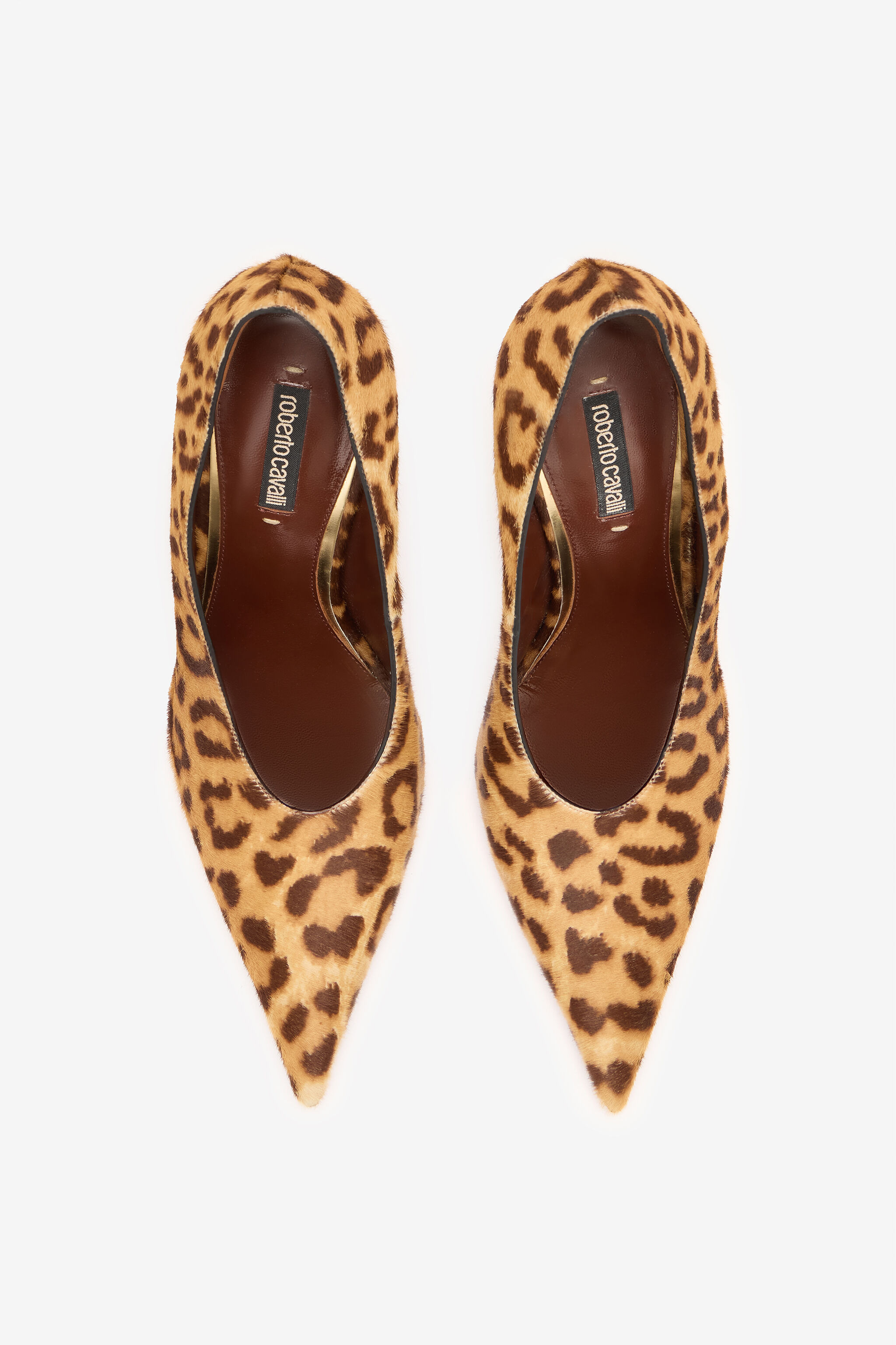 Hairy Leopard Skin Pumps - 6