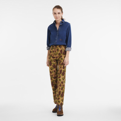 Longchamp Fall-Winter 2023 Collection Trousers Khaki - OTHER outlook