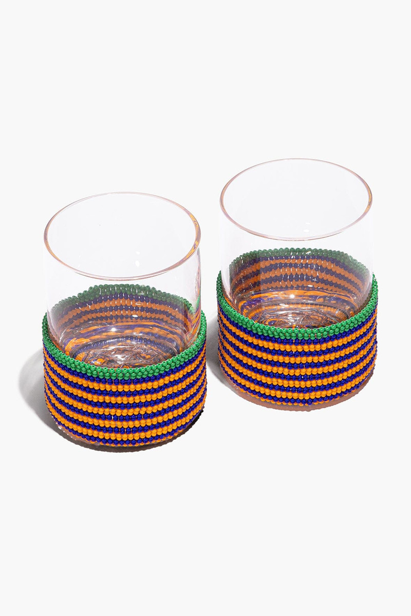 STAUD STAUD BEADED BARWARE BLUE STRIPE outlook