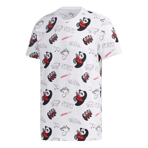 adidas neo Casual Sports Short Sleeve White GK1540 - 1