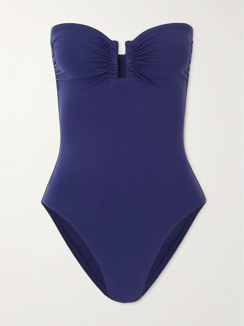 Les Essentiels Cassiopée bandeau swimsuit Navy - 1