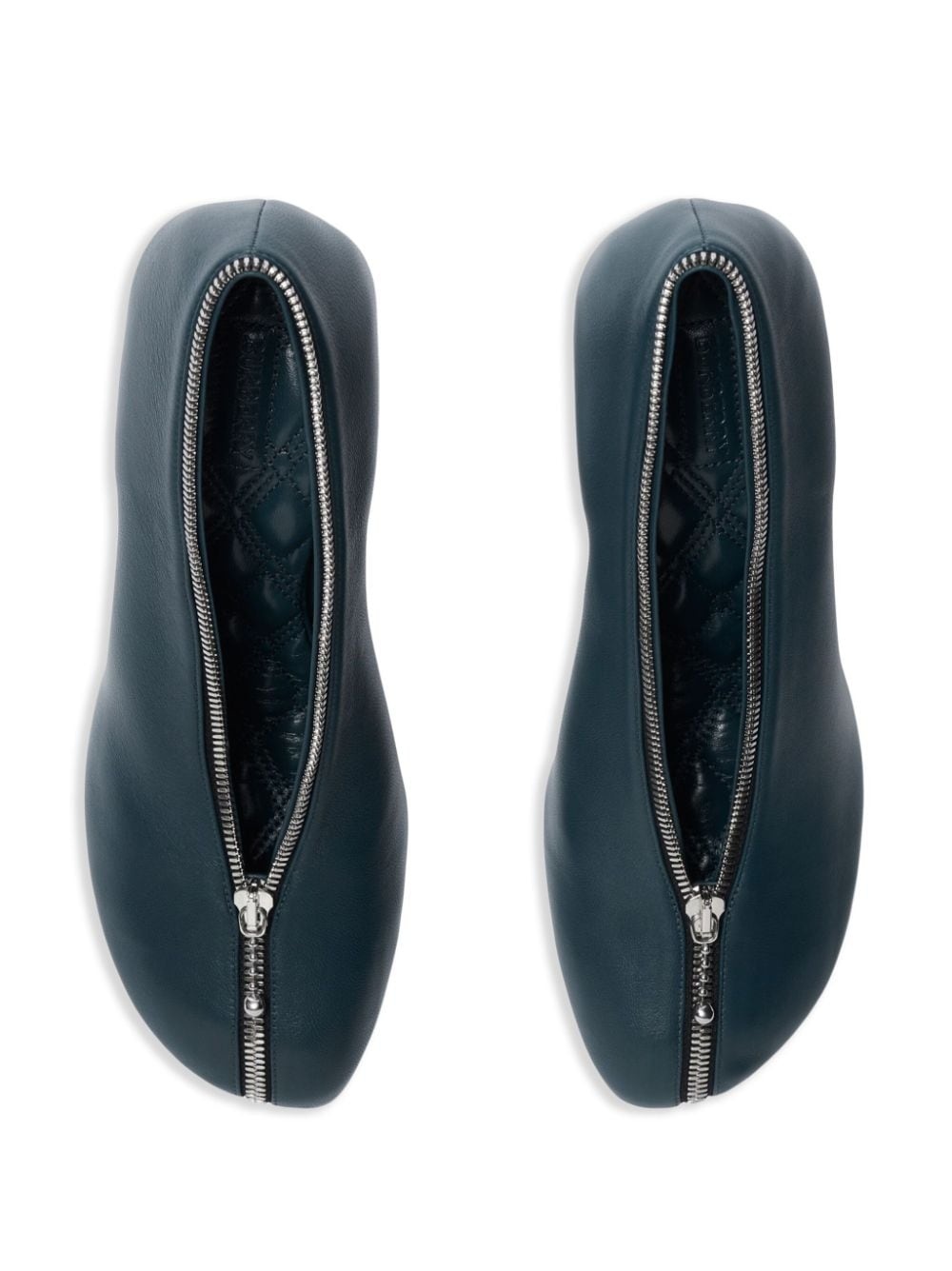 Baby Zip 100mm leather pumps - 5