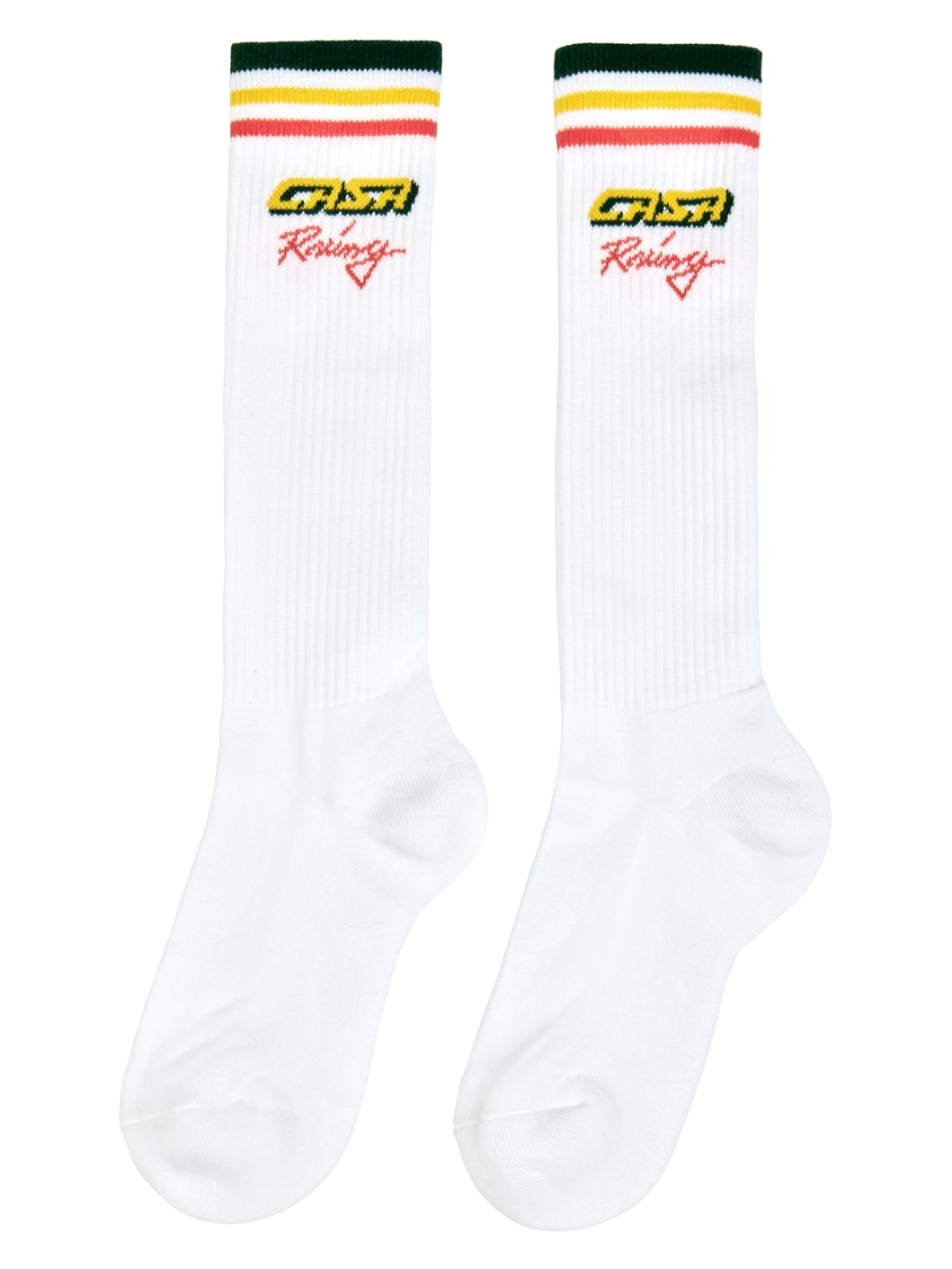 White 'Racing' Socks - 2