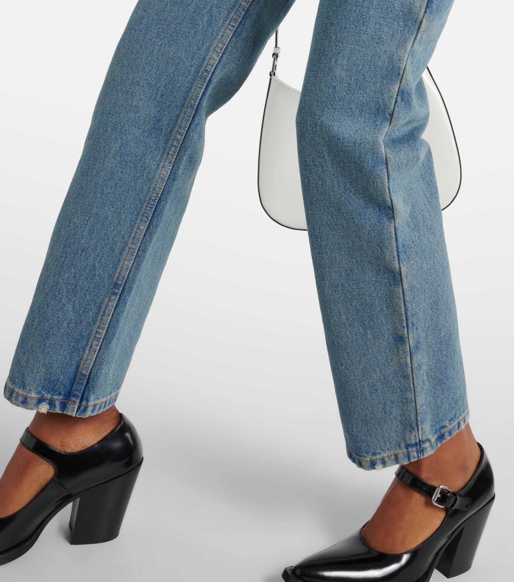 Mid-rise straight jeans - 5