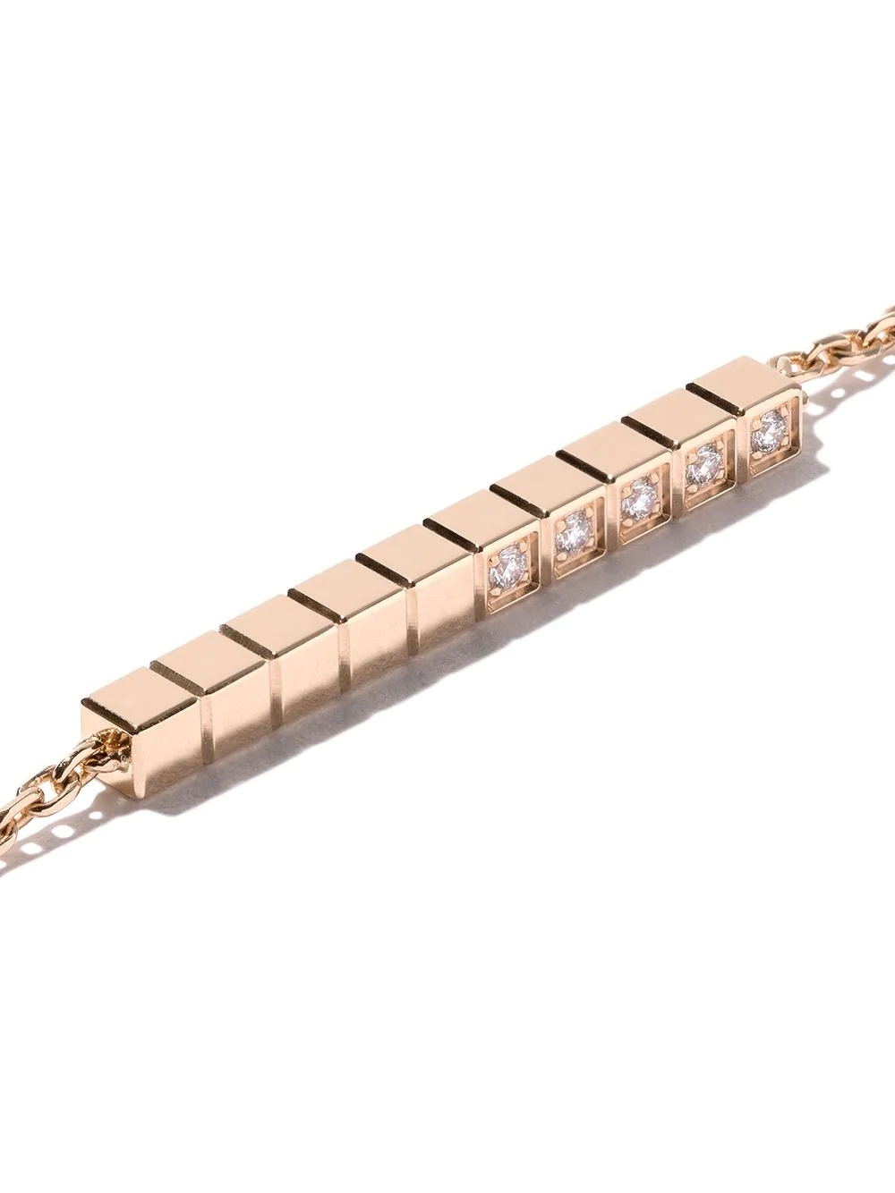 18kt yellow gold Ice Cube Pure diamond bracelet - 4