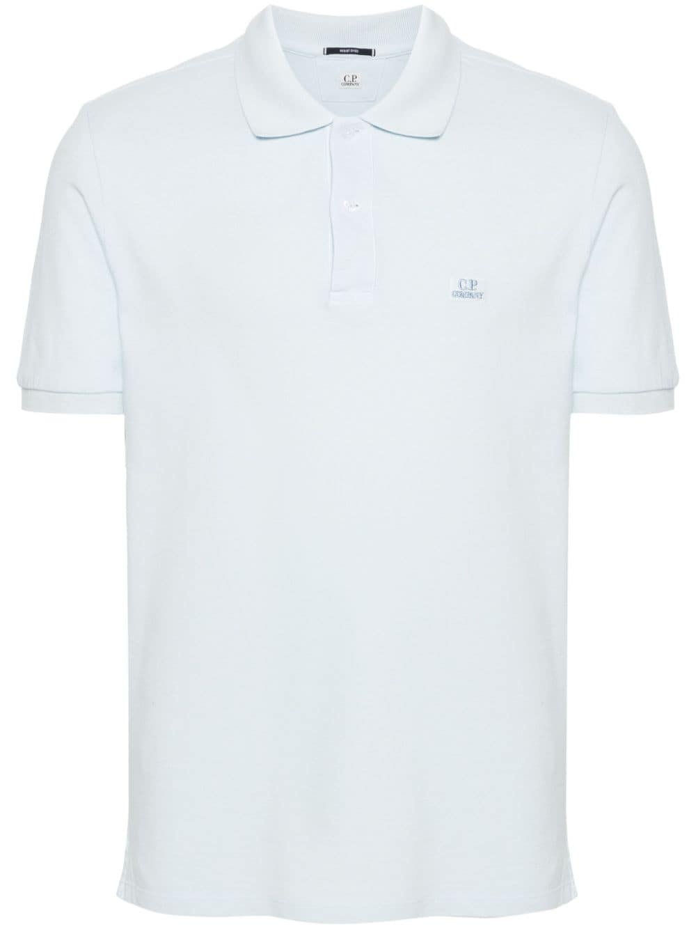 logo-embroidered cotton polo shirt - 1