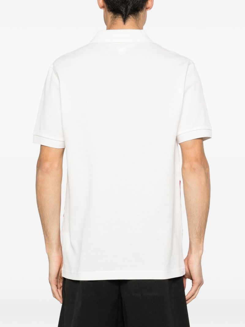 striped logo-embroidered polo shirt 4