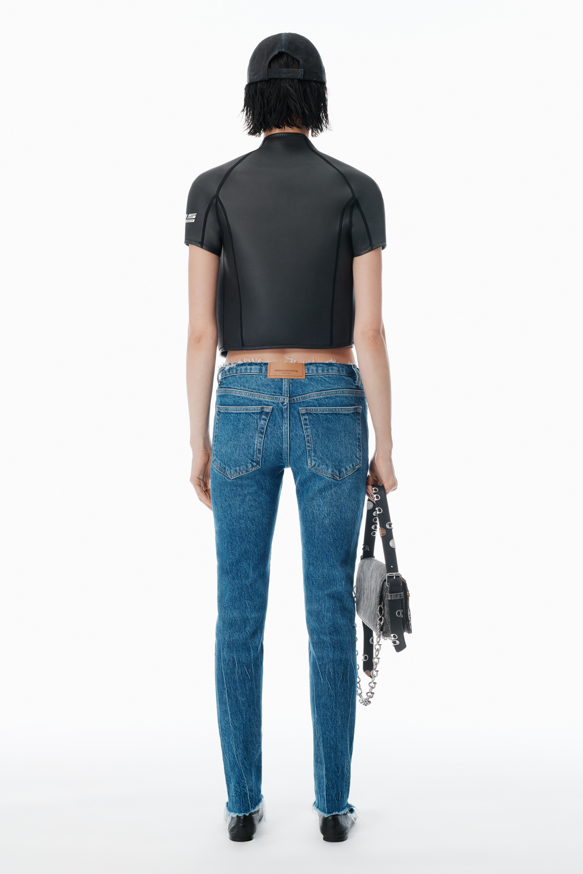 deep blue pre-styled skinny jeans - 4