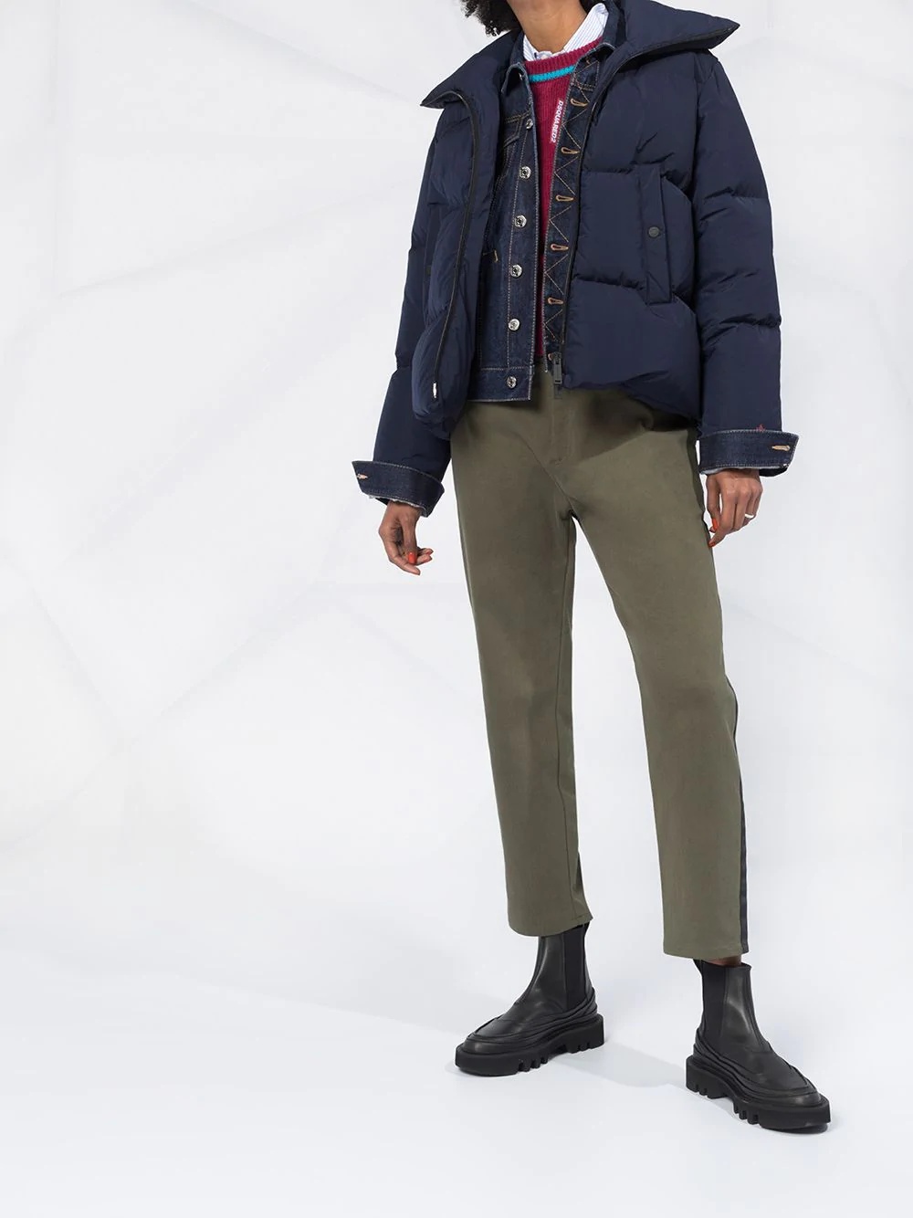 high neck puffer jacket - 2