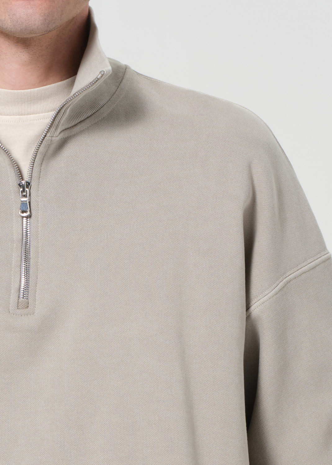 IDRIS QUARTER ZIP IN WICKER - 6