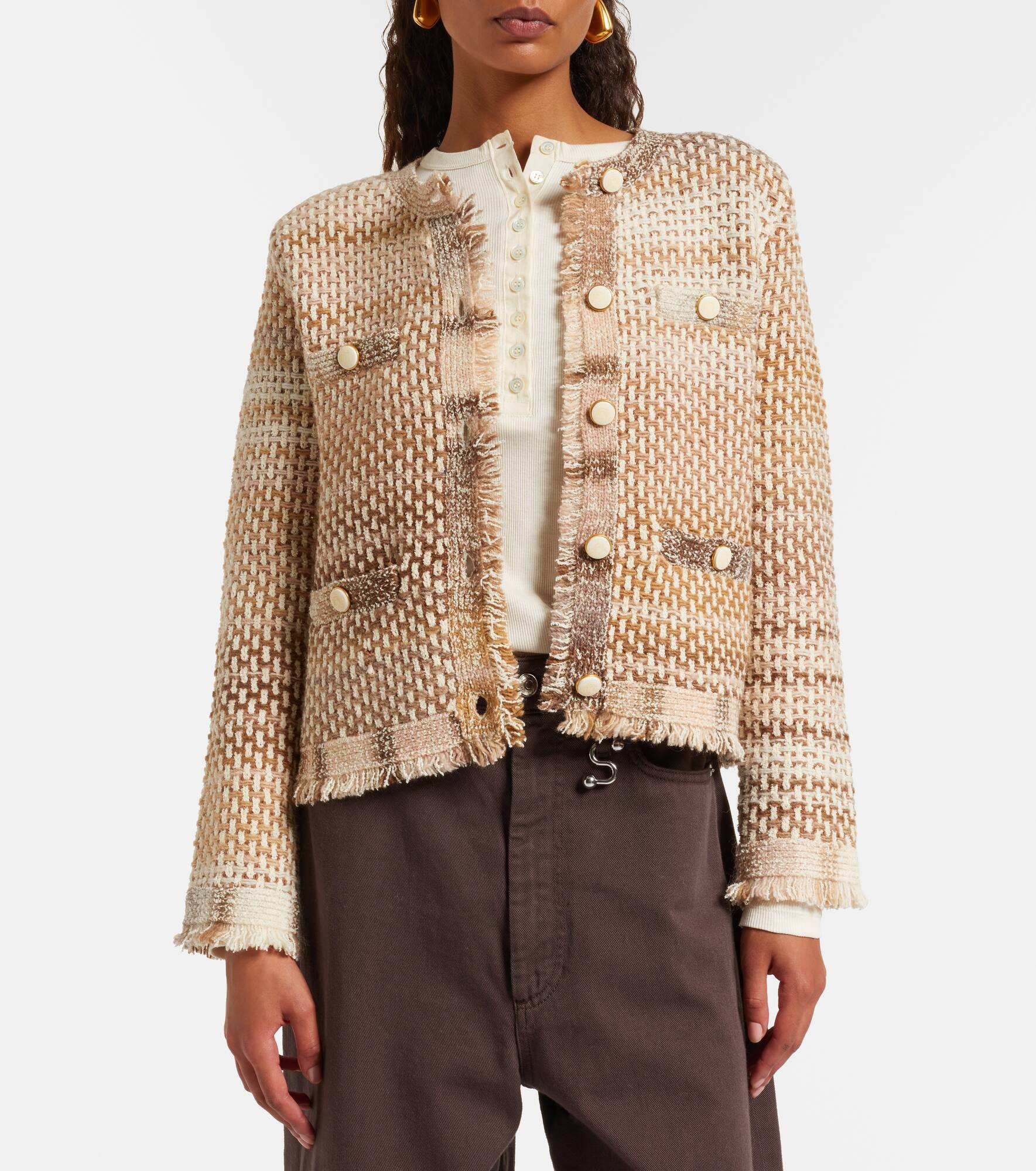 Sariyah cotton and wool-blend jacket - 5