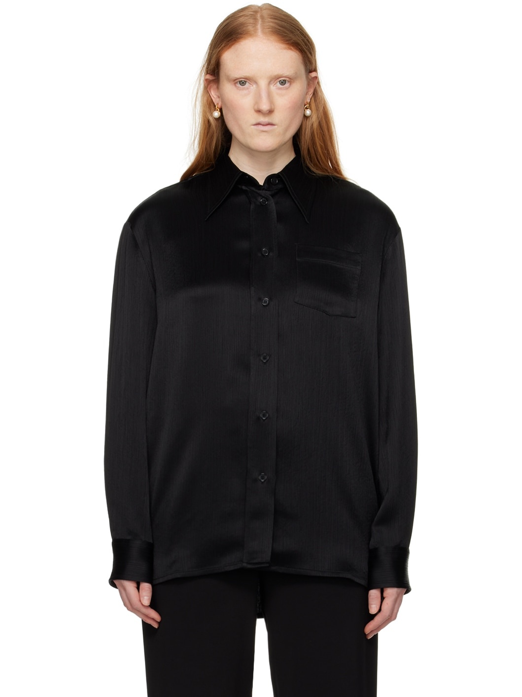 Black Straight Shirt - 1