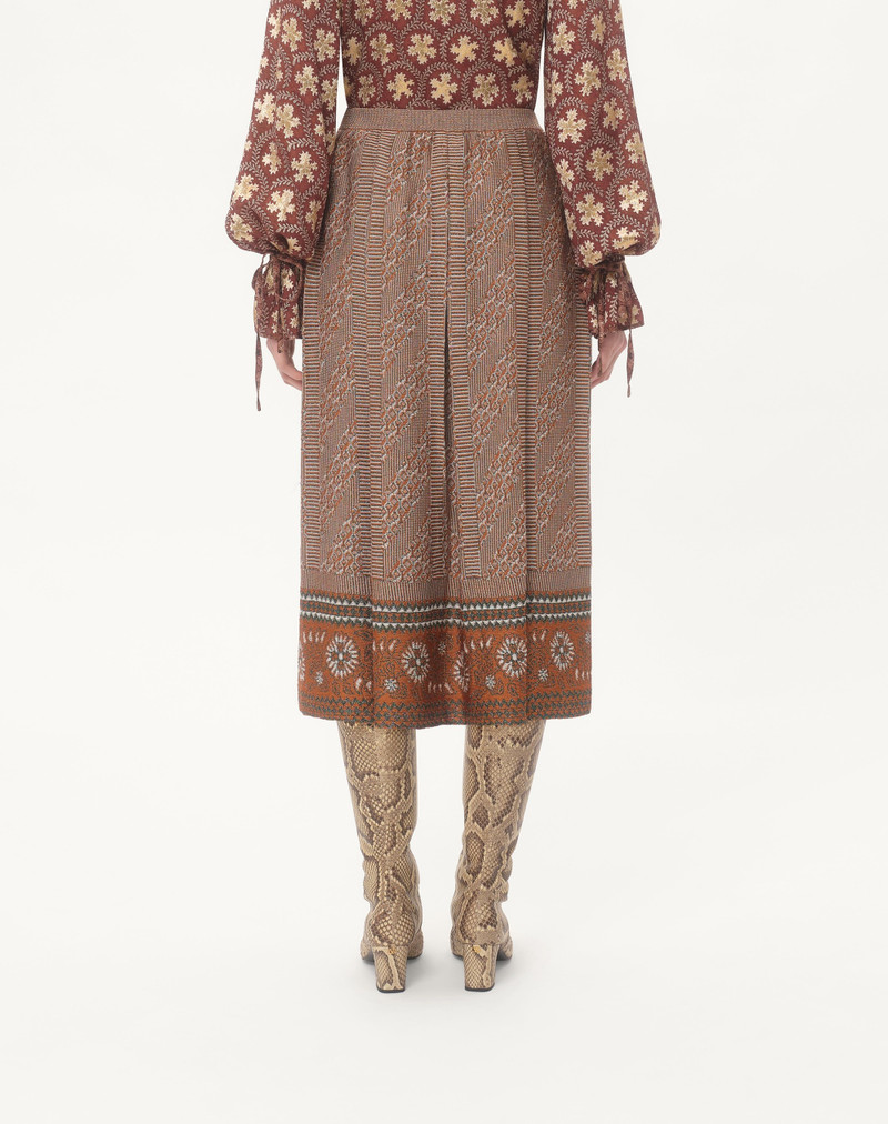 KNITTED SKIRT WITH LUREX JACQUARD PATTERN 6