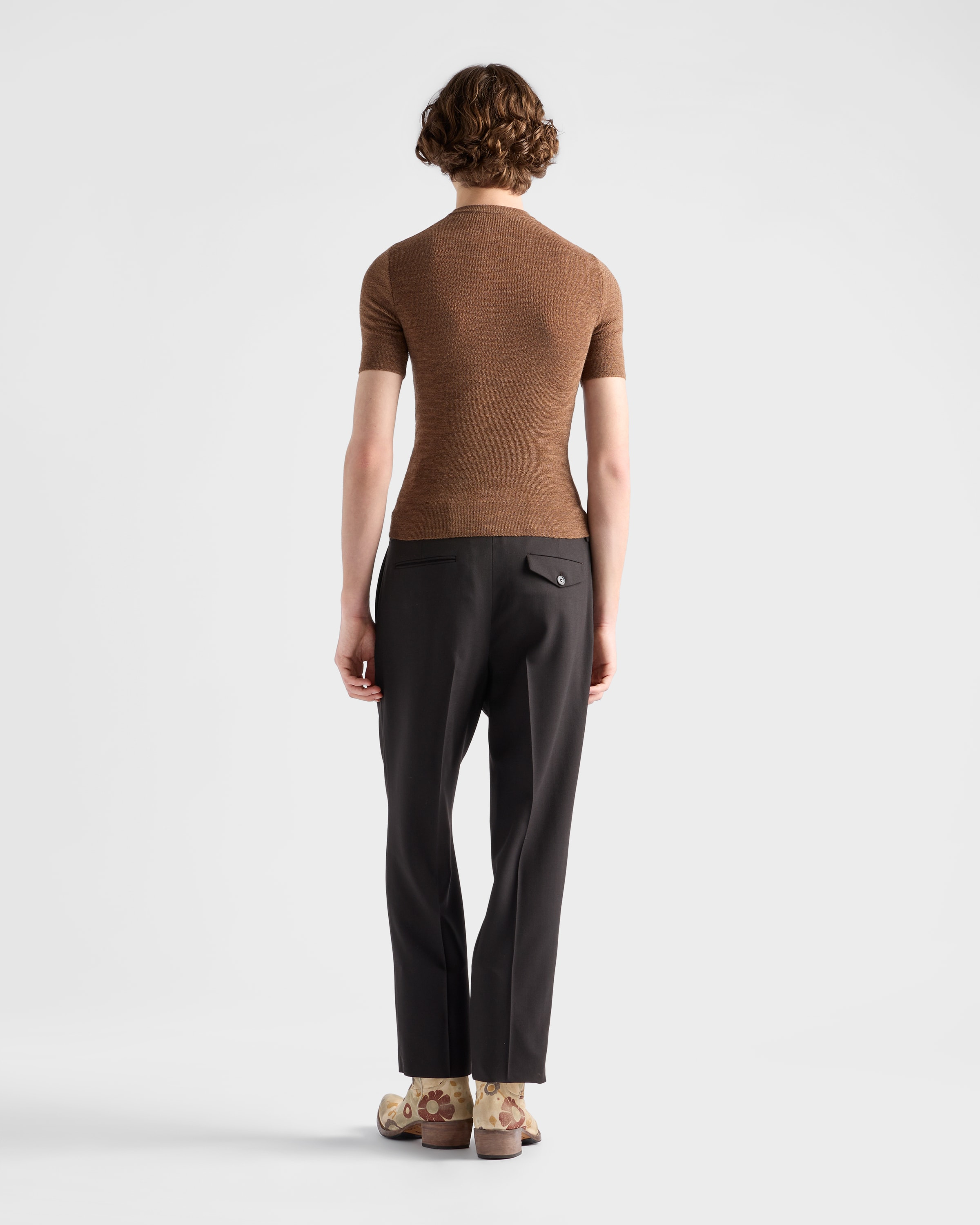 Wool crew-neck sweater with studs - 5