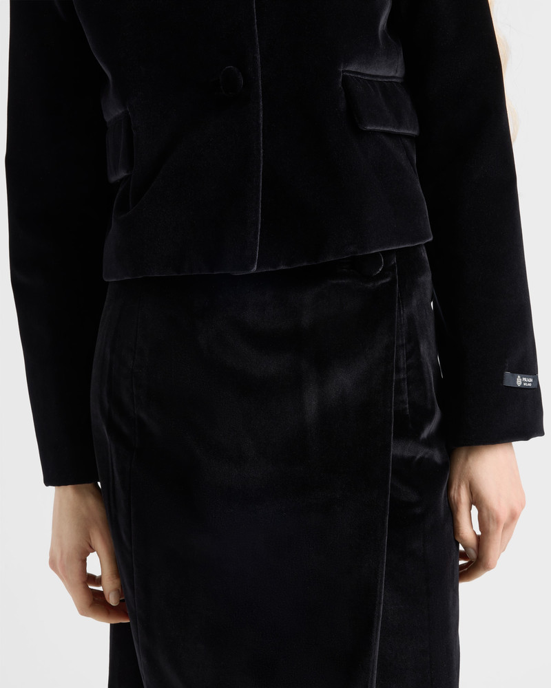 Velvet midi-skirt 3