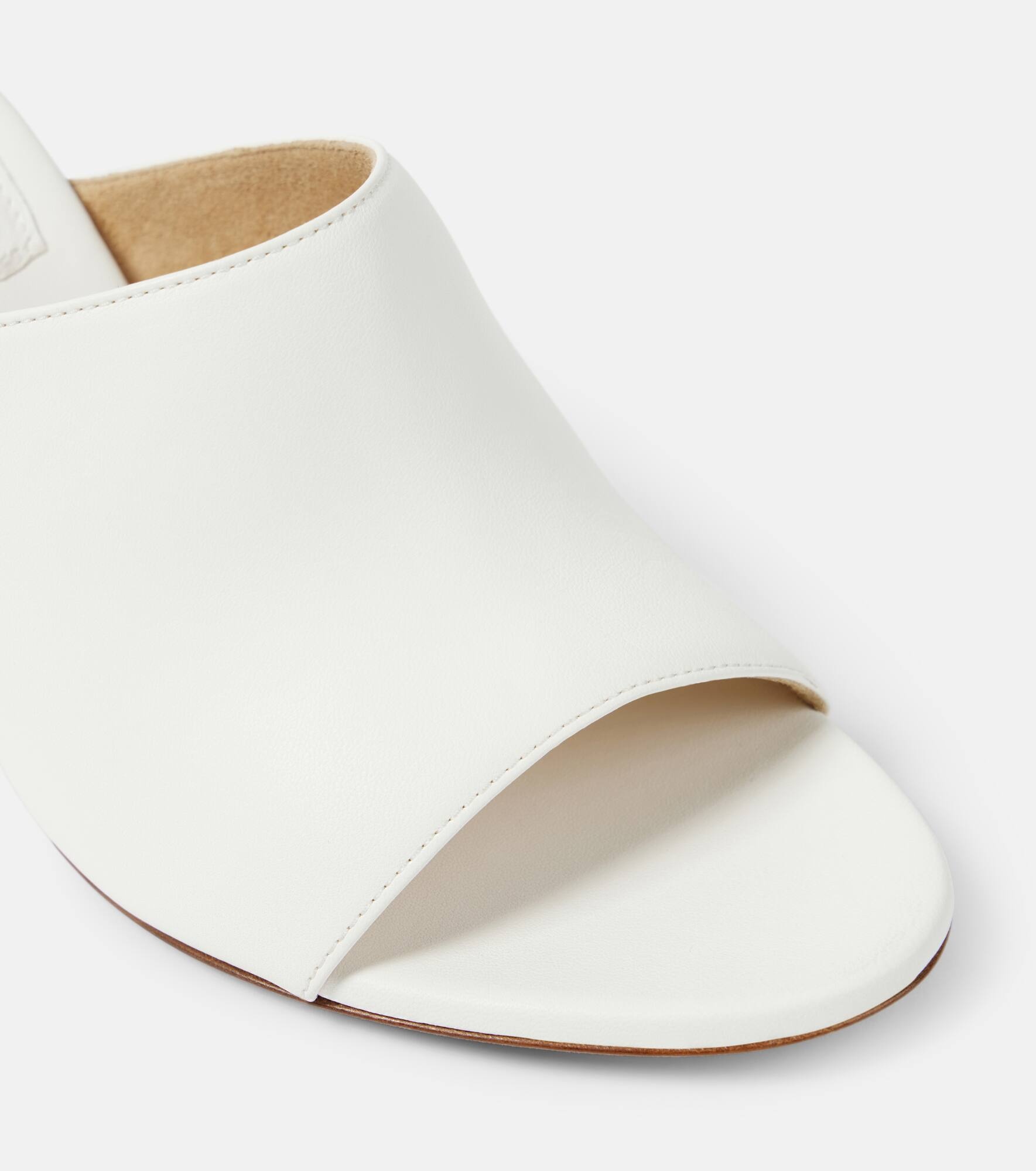 Marion leather wedge mules - 6