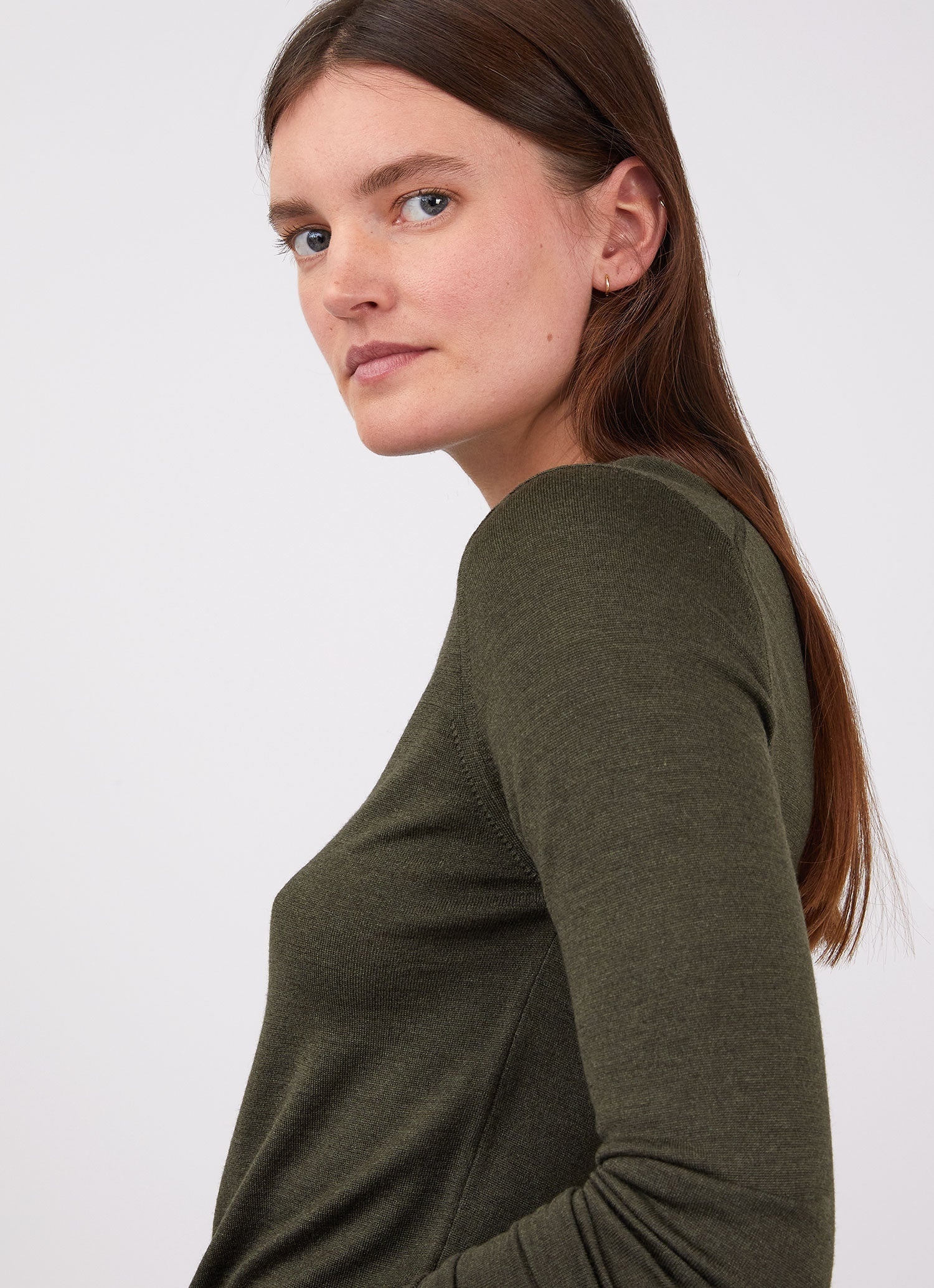Merino Silk Crew Neck Jumper - 2
