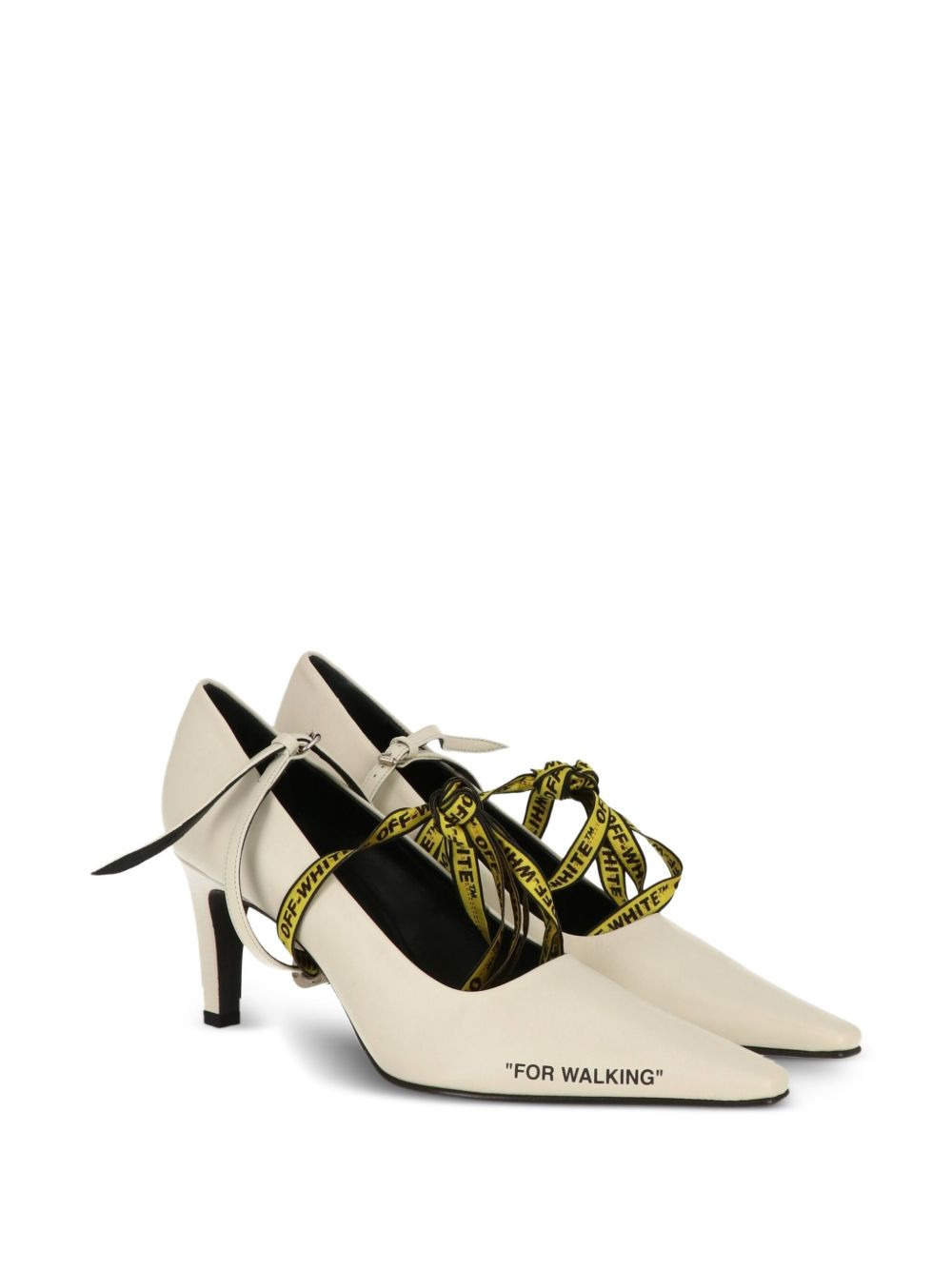 ribbon-tie pointed pumps - 2