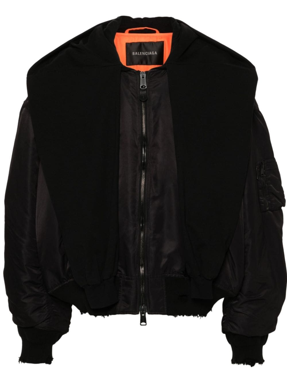 ブルゾン Balenciaga Black Stretch Nylon Jacket BALENCIAGA Nylon bomber jacket | tessabit | REVERSIBLE