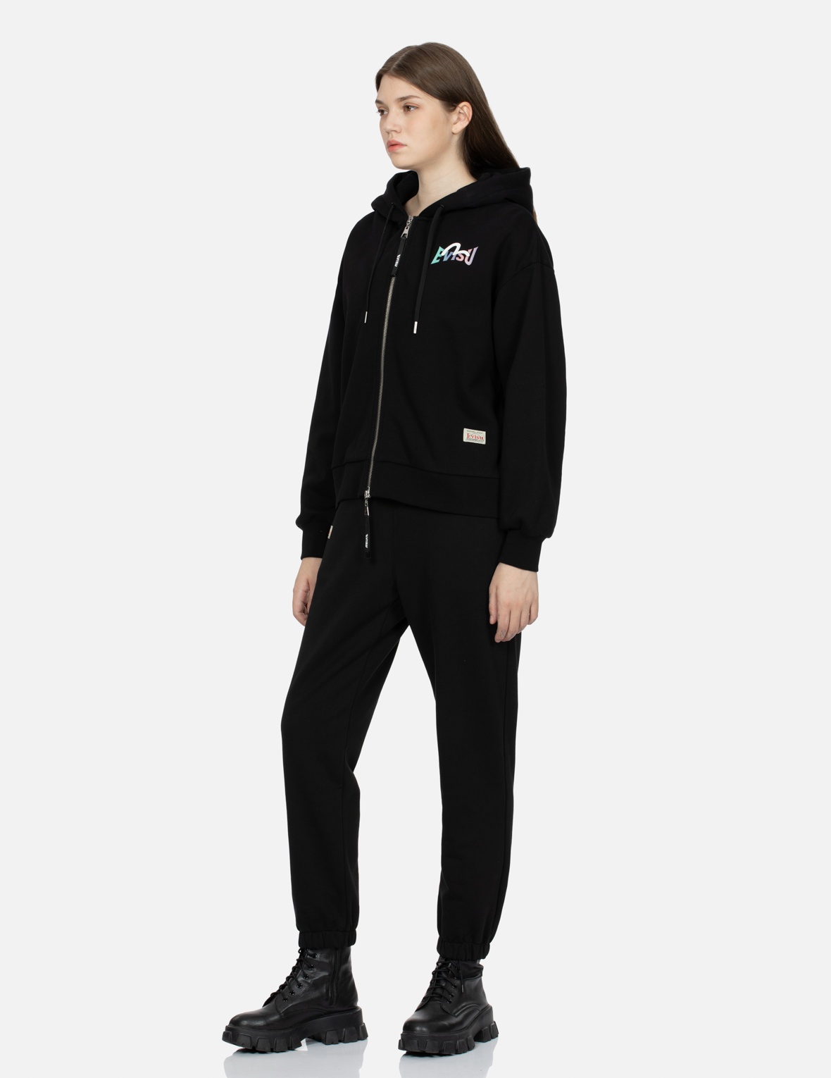 IRIDESCENT DAICOCK ZIP-UP FASHION FIT HOODIE - 4