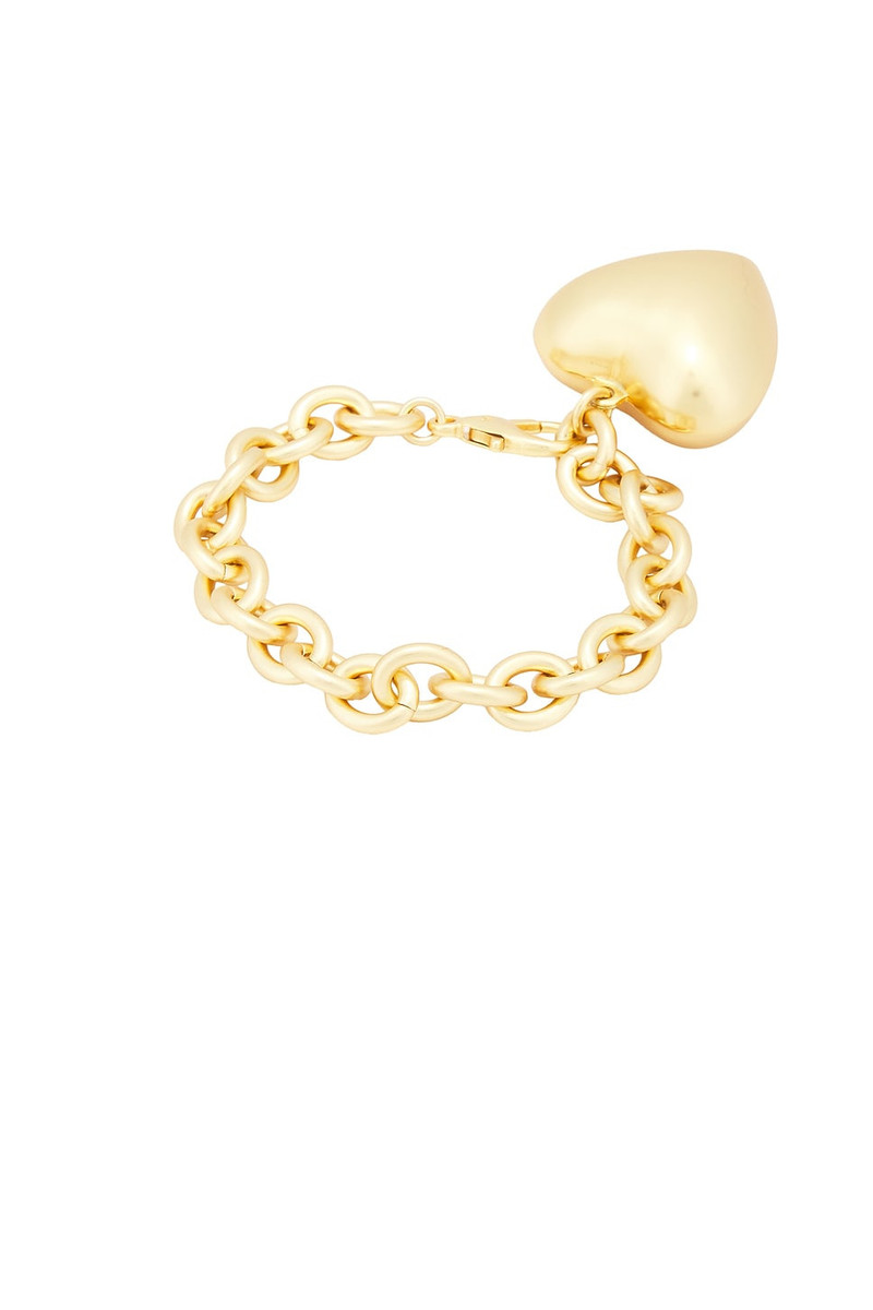 ROXANNE ASSOULIN The Puffy Heart Gold Bracelet outlook