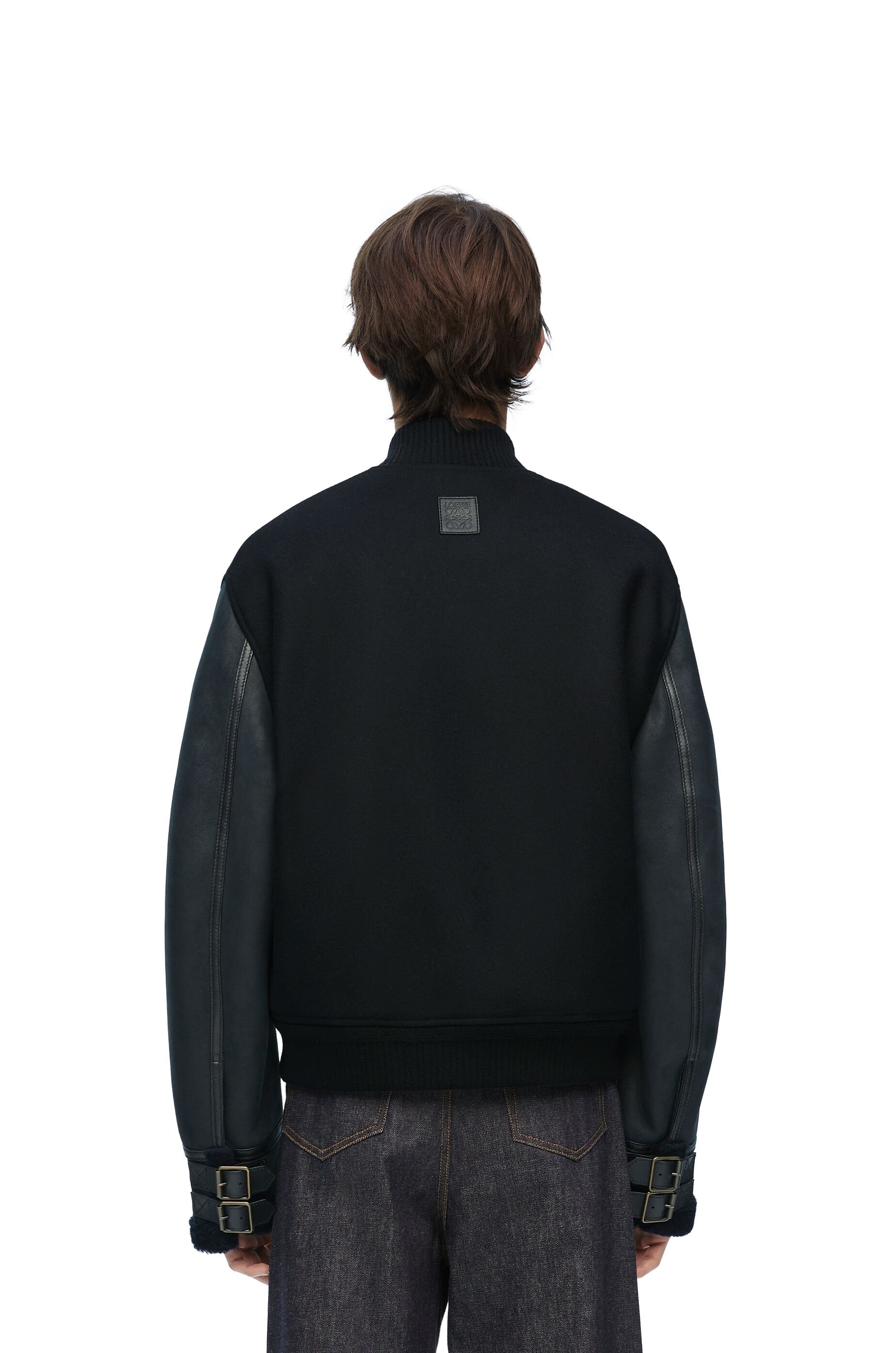 Bomber jacket in wool & shearling - 4