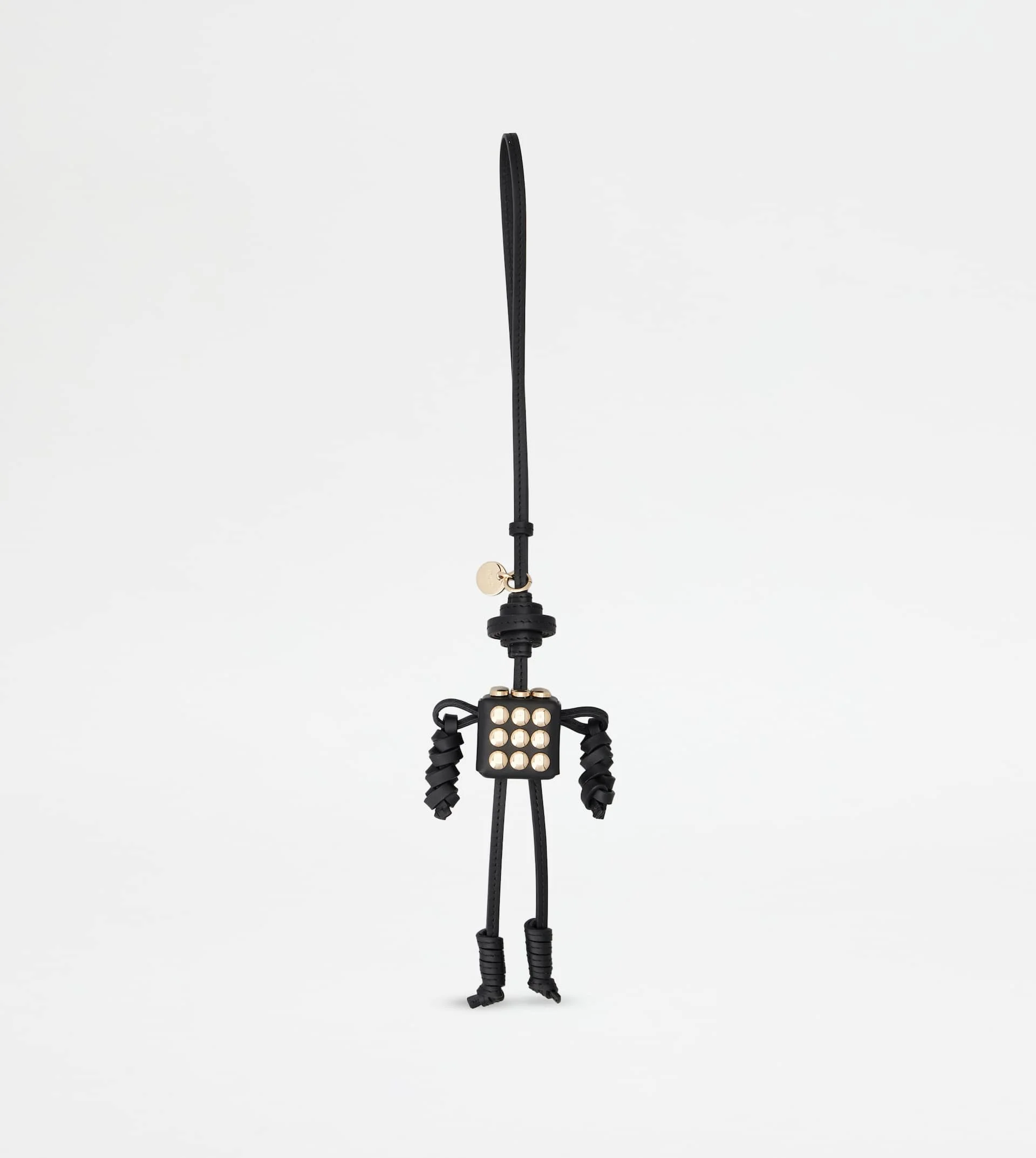 ROBOT CHARM IN LEATHER - BLACK - 1