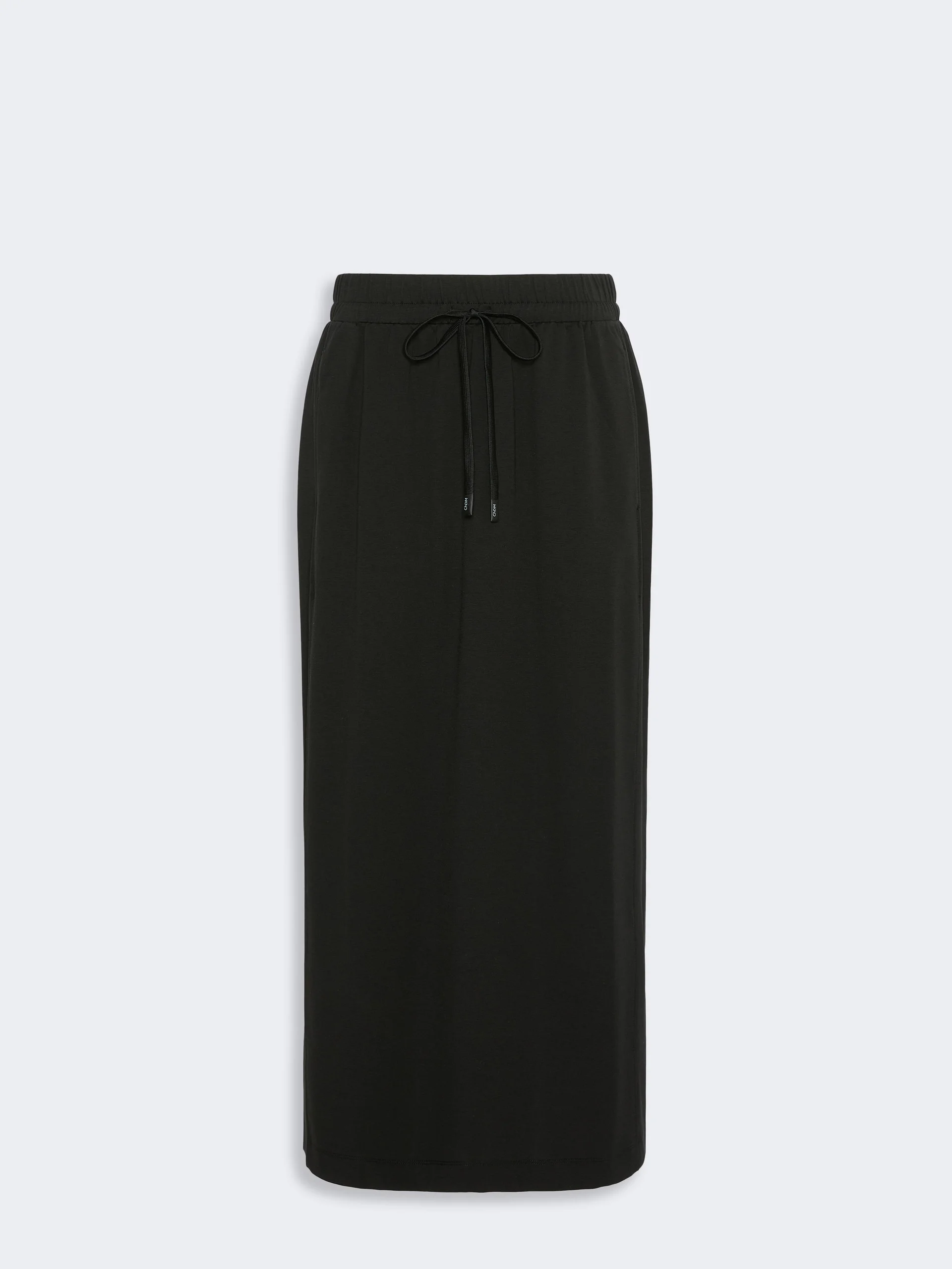 PERLE Milano-knit jersey skirt - BLACK - 1
