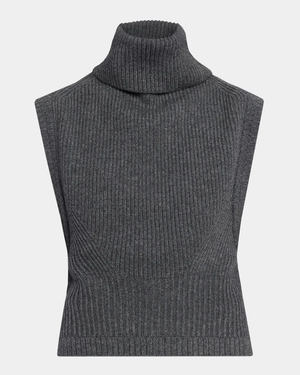 Maple Ribbed Wool-Cashmere Top - 1