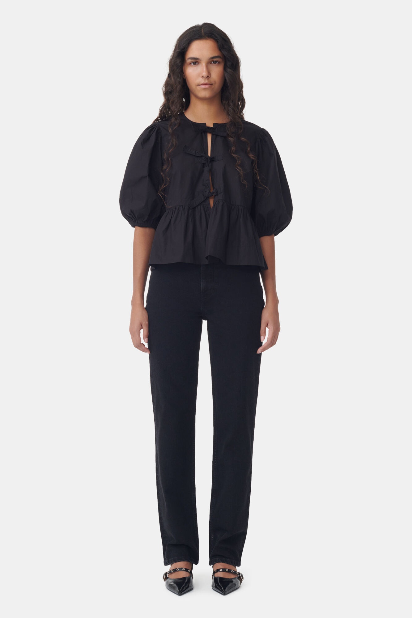 WASHED BLACK POHLI JEANS - 2