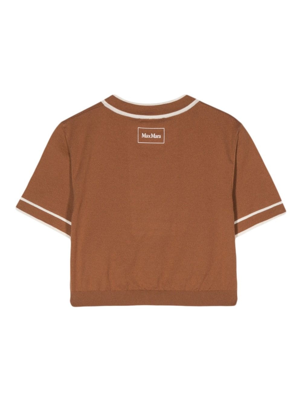 fine-knit cropped top - 2
