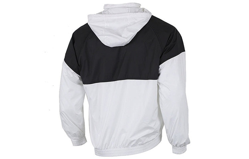 Nike Men's Nike SB SHIELD Skateboard Half Zipper Pullover Splicing Interchange Jacket 'Black White' BV098 outlook