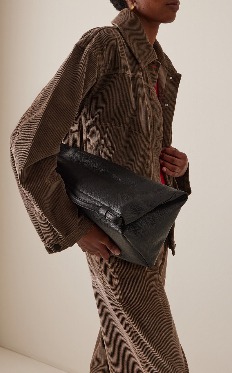 Janessa Leoné Auden Convertible Leather Clutch black outlook