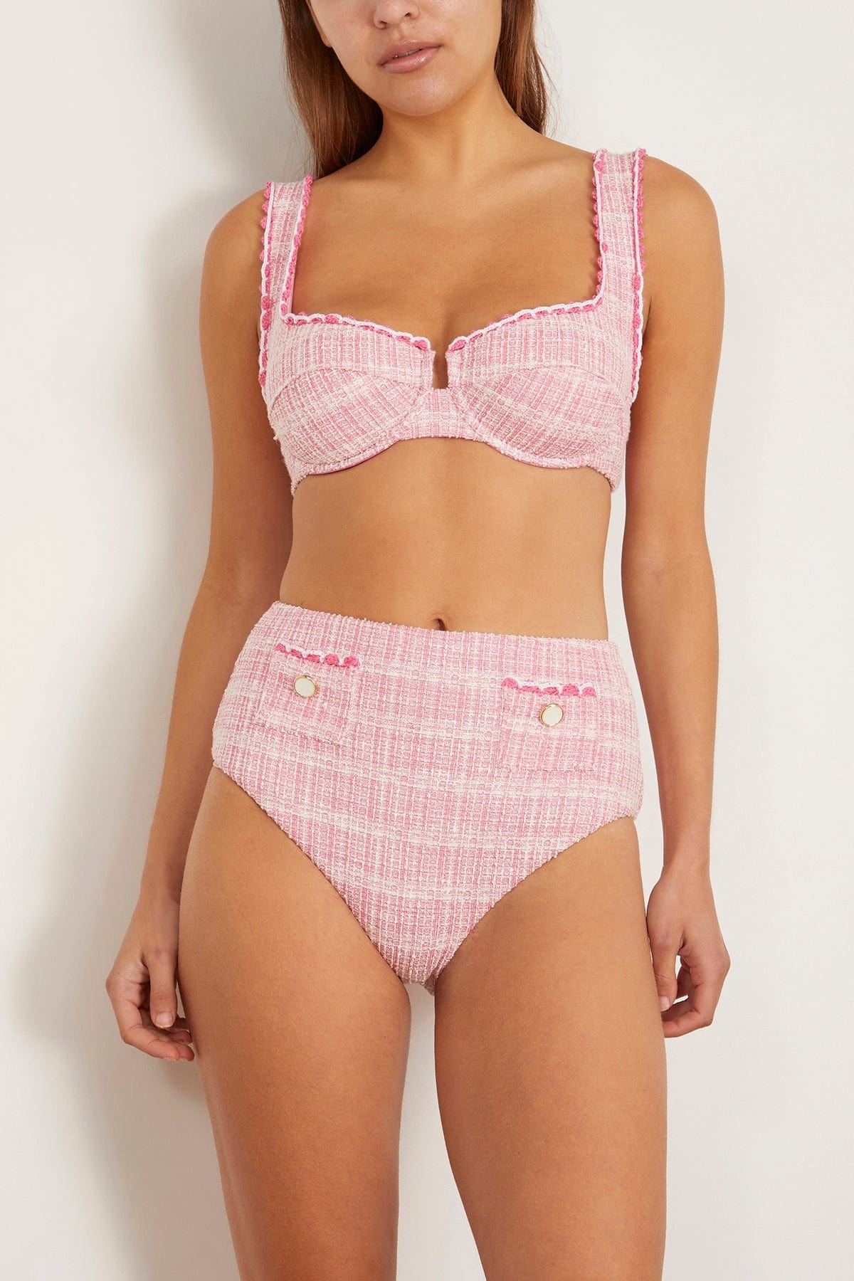 Diana High Waisted Bikini Bottom in Berry Multi - 3