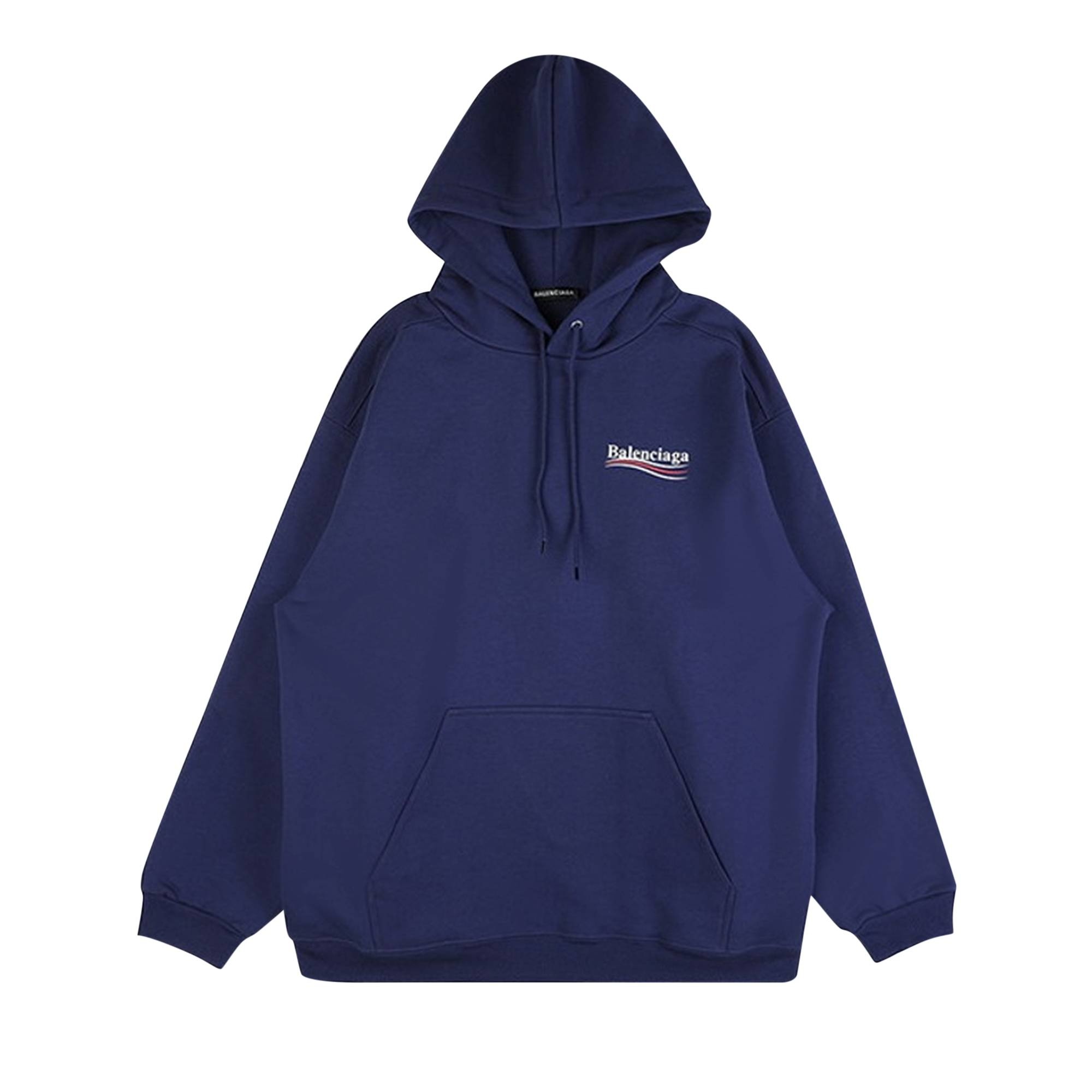 Balenciaga Political Campaign Hoodie 'Navy' - 1