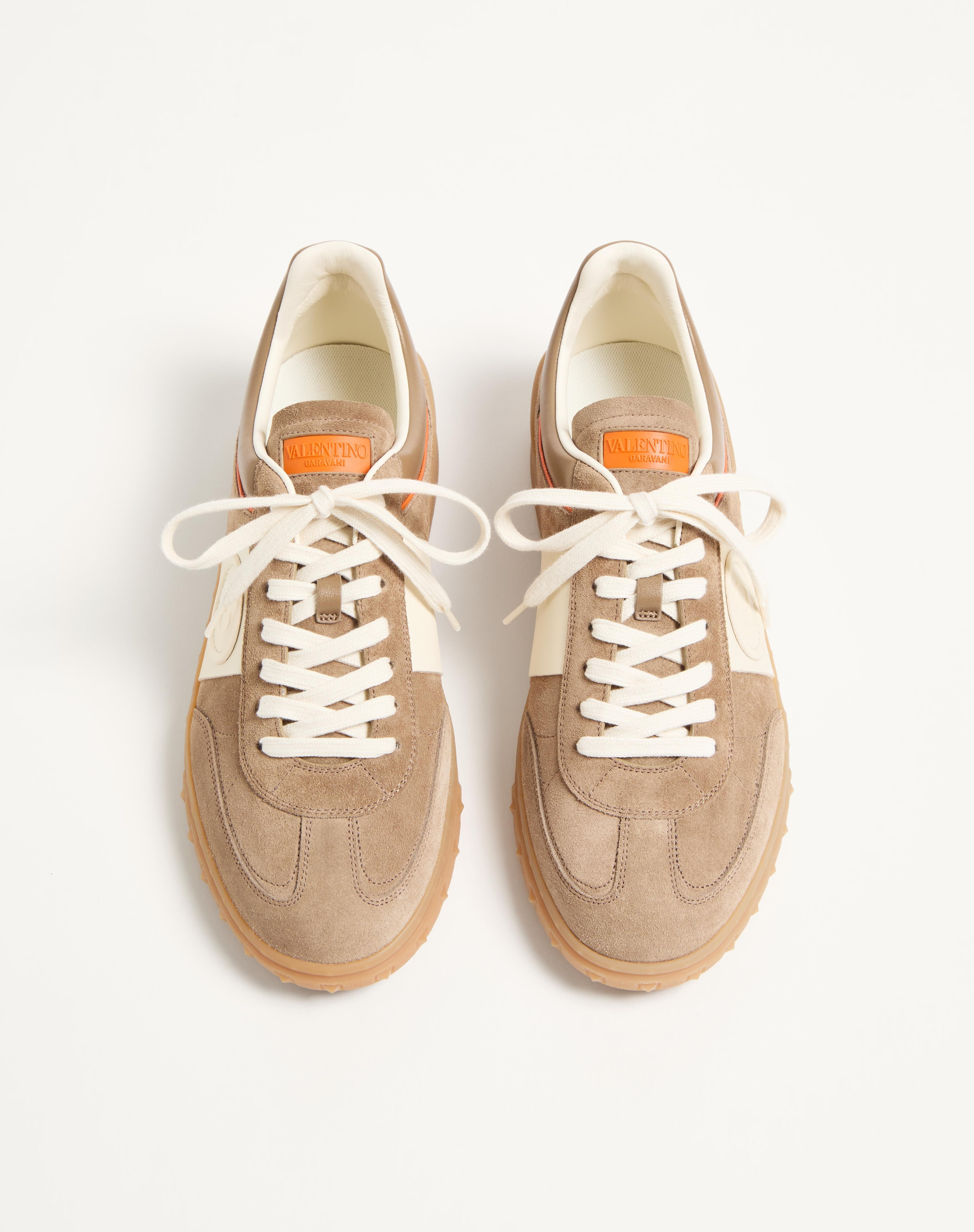UPVILLAGE LOW TOP SNEAKER IN SPLIT LEATHER AND CALFSKIN NAPPA LEATHER - 3