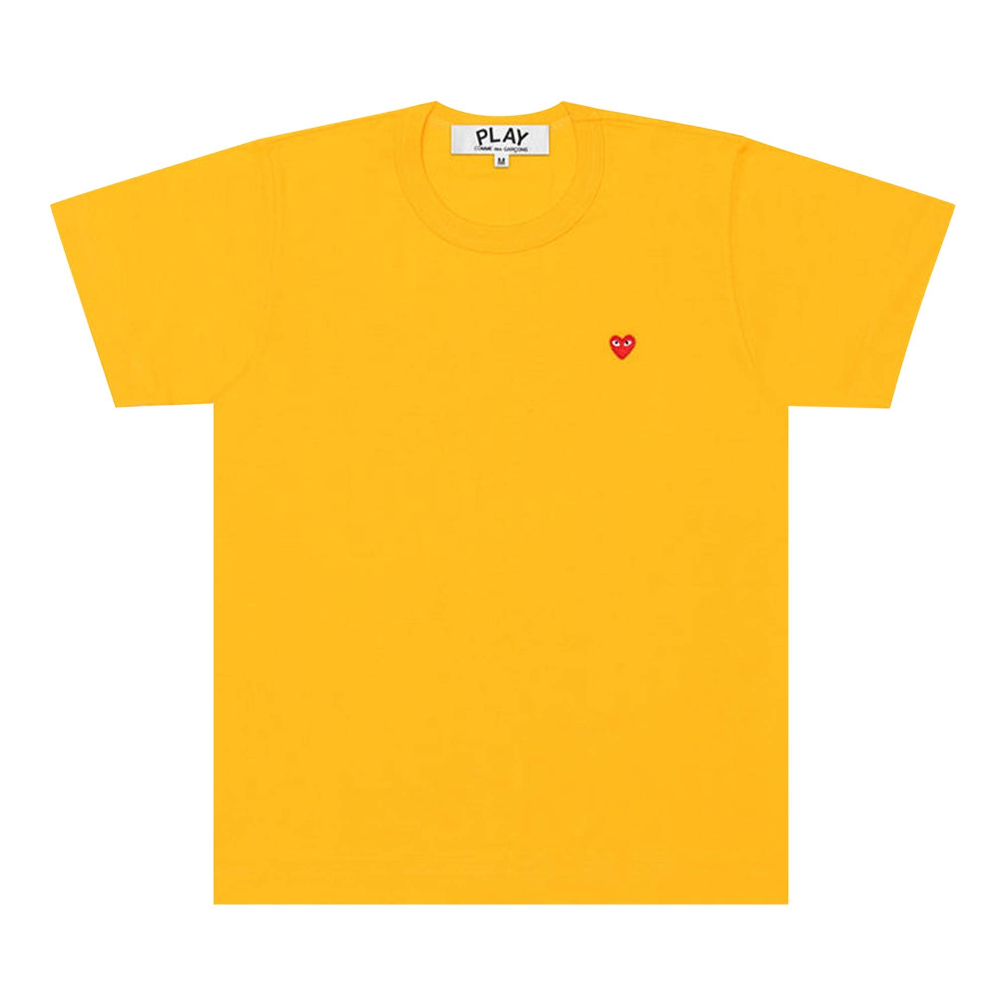 Comme des Garçons PLAY Small Heart T-Shirt 'Yellow' - 1