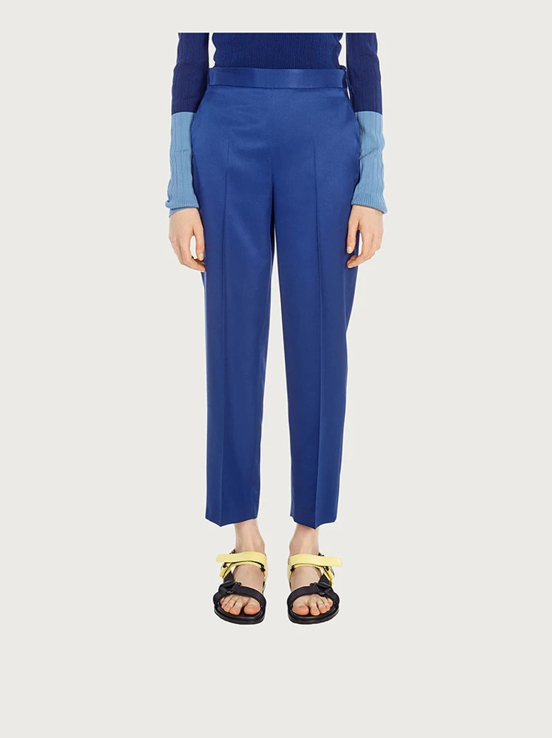 FERRAGAMO SILK CROPPED TROUSER outlook