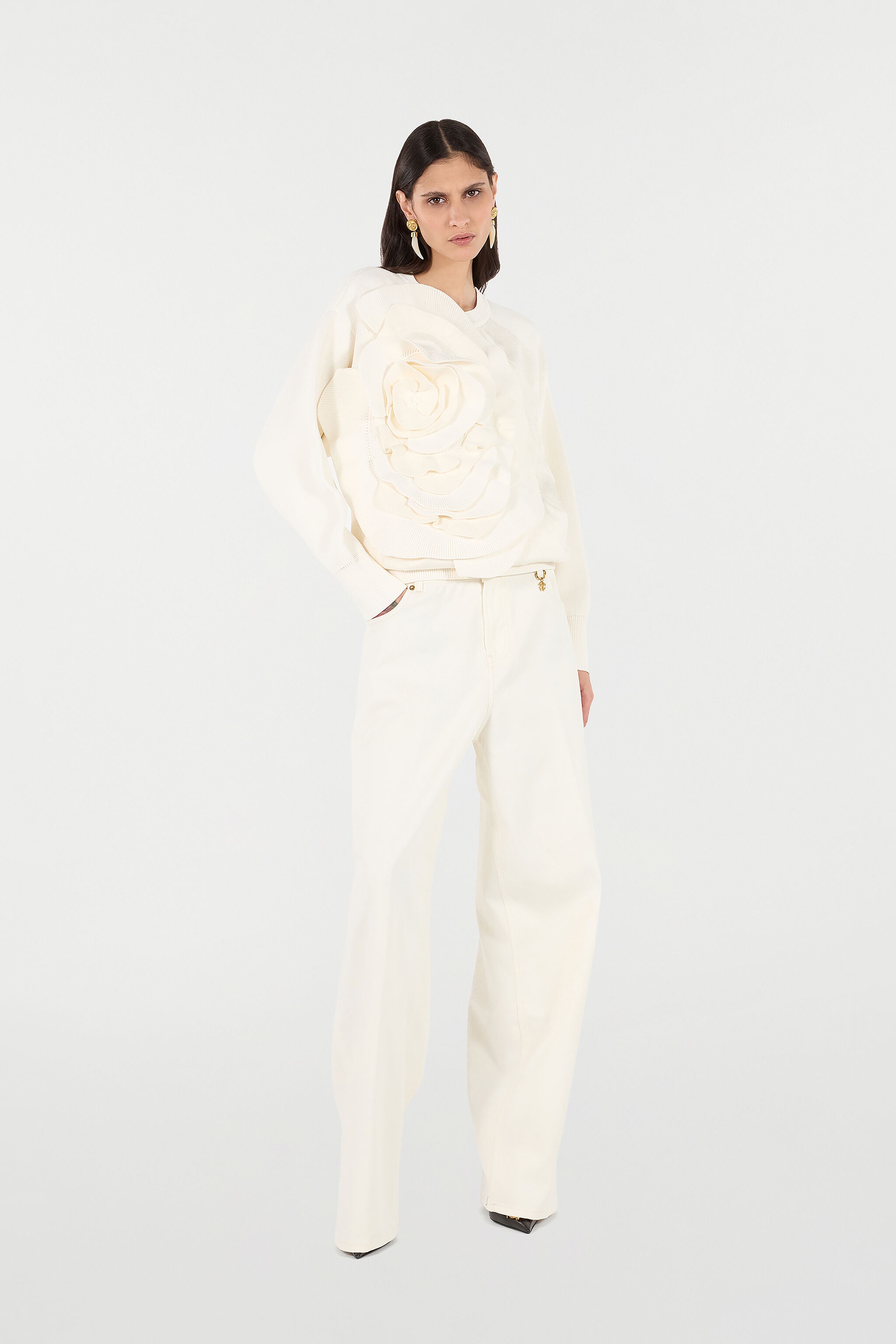 Python-Print Palazzo Pants - 2
