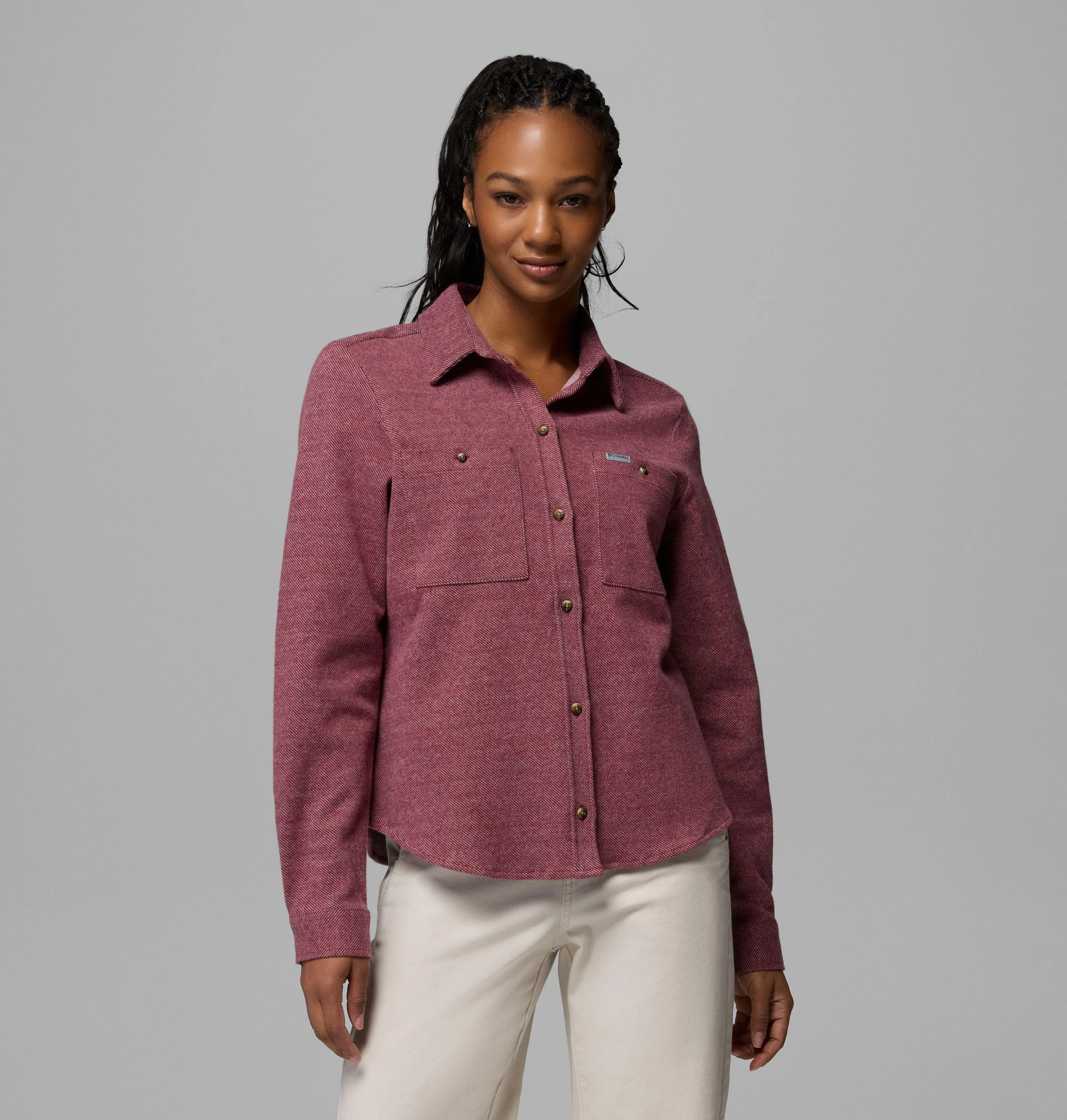 Women's Twill River Long Sleeve Knit Shirt - 1