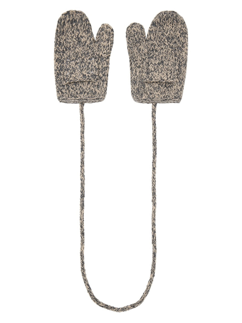 Gray Shetland Wool Mittens 1