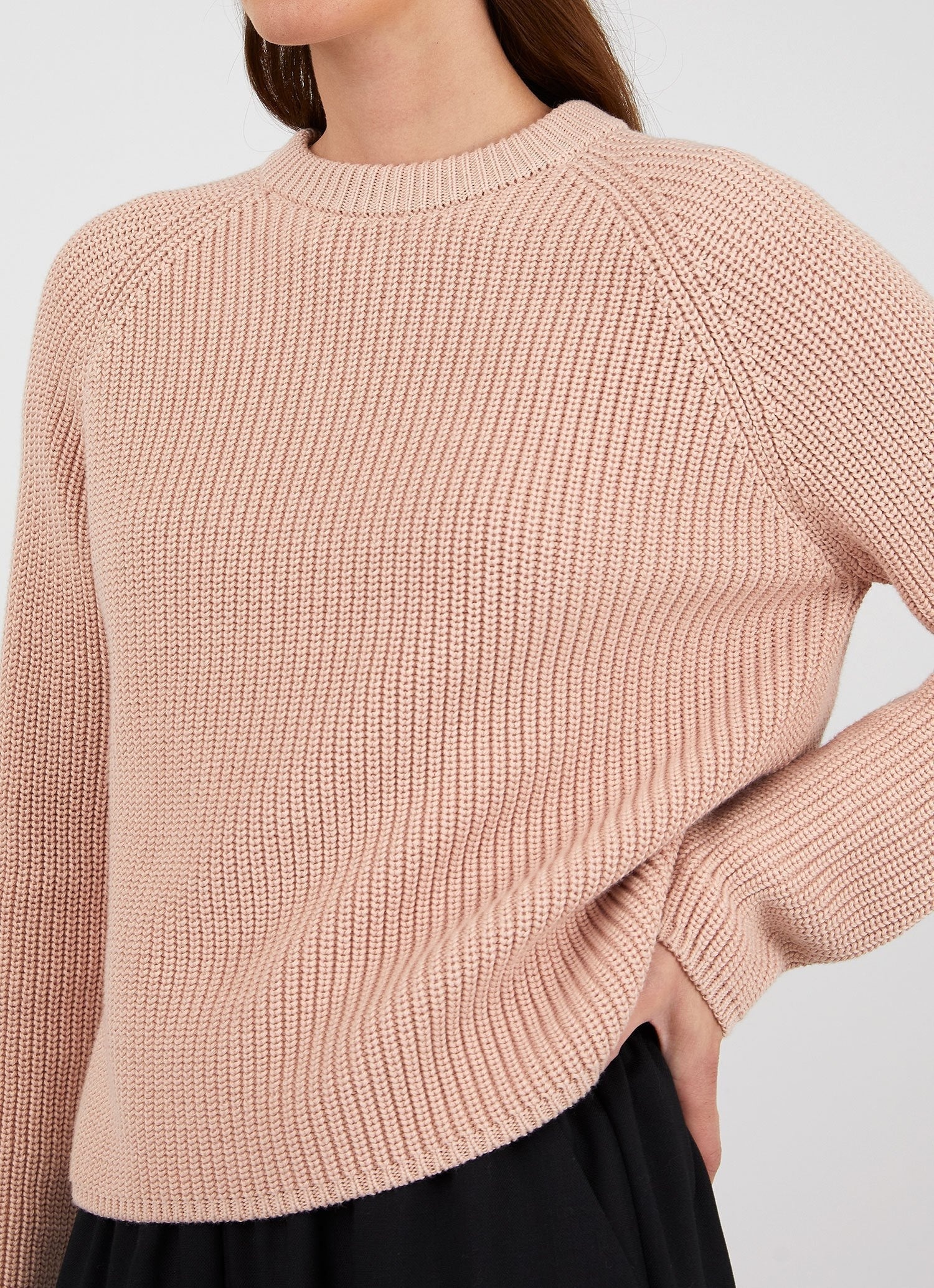 Cotton Boxy Crew Neck Jumper - 4